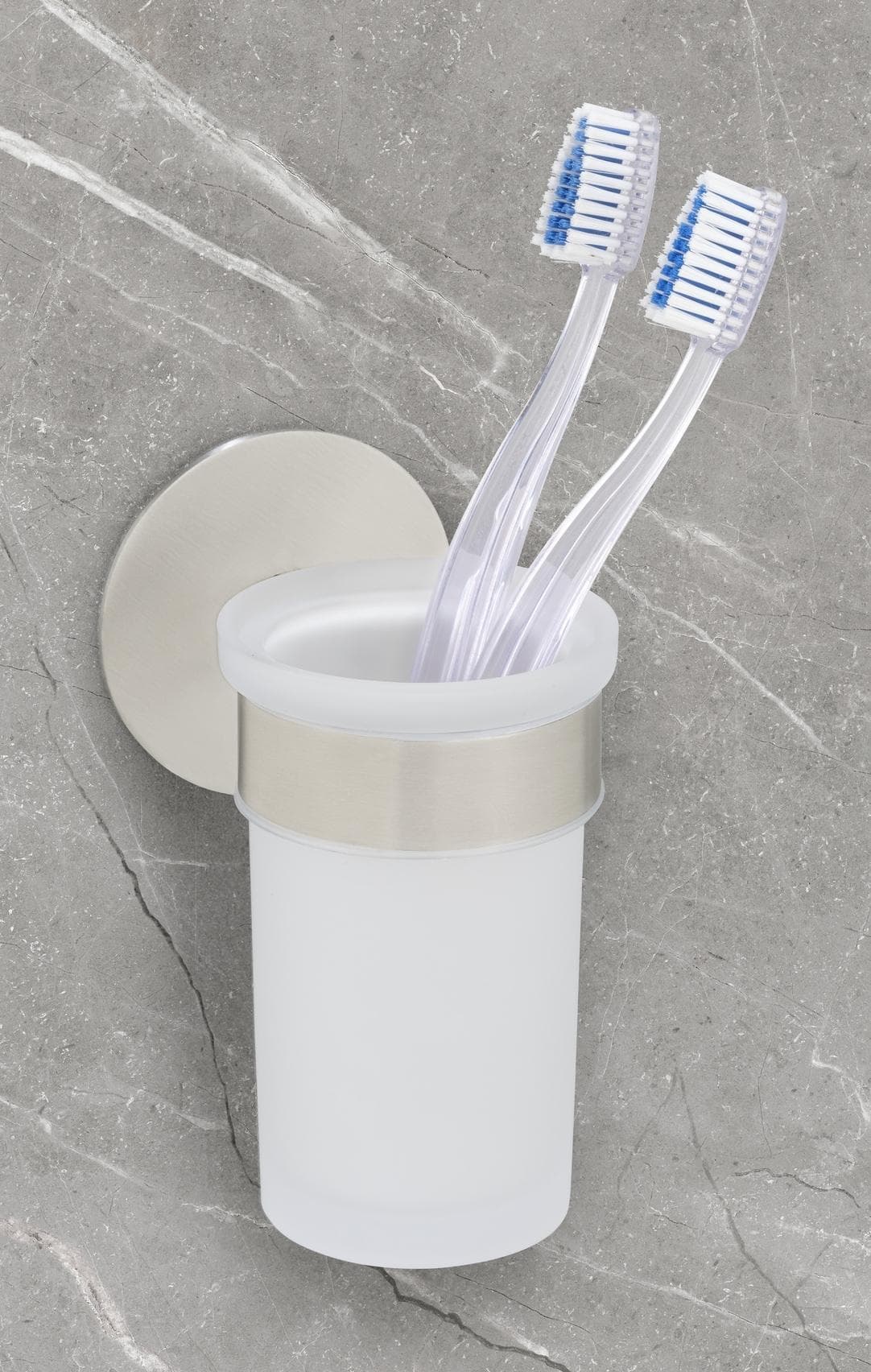 Schöner Wohnen Kollektion Zahnputzbecherhalter Uno Meleto Silber