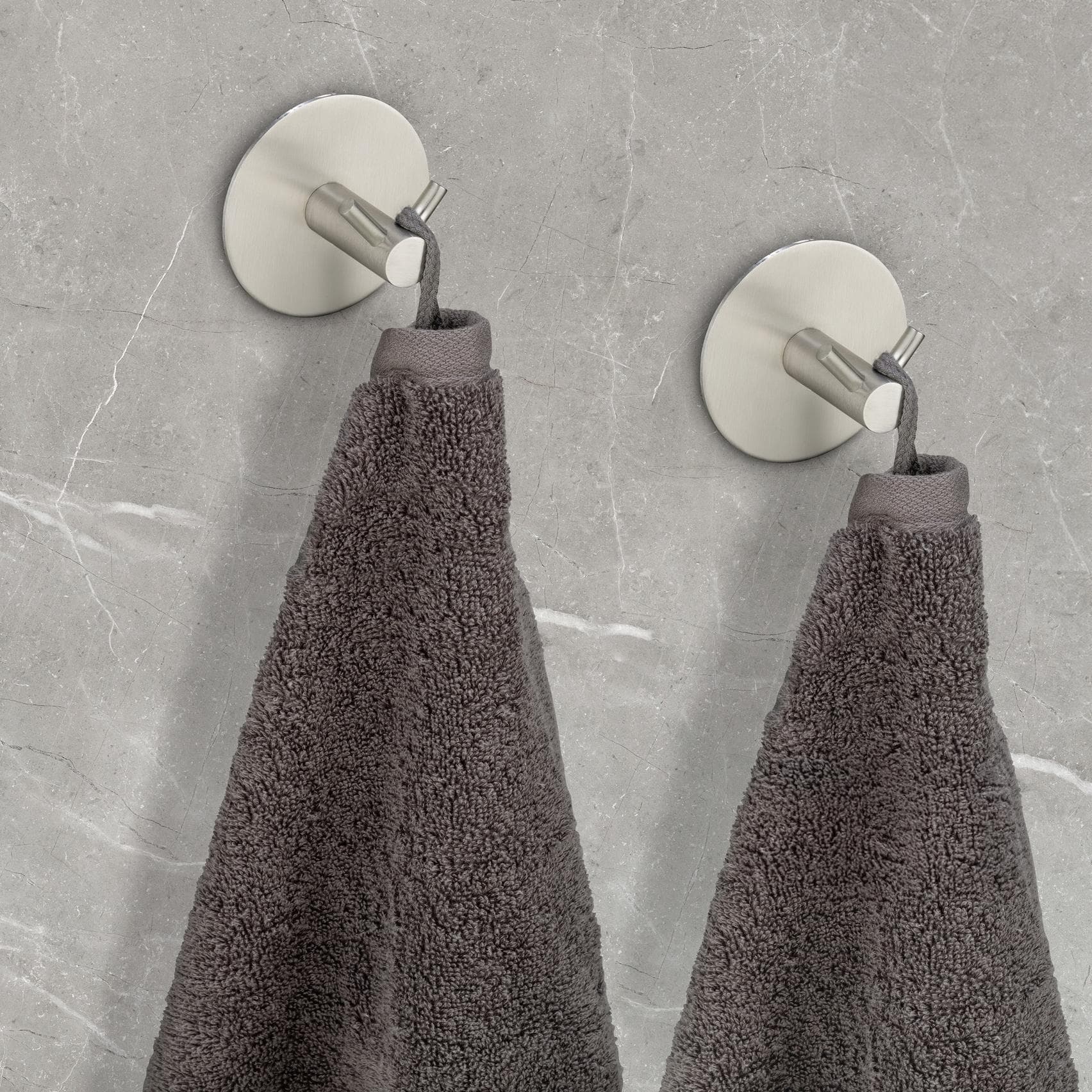Schöner Wohnen Kollektion Wandhaken Duo Meleto Silber Edelstahl