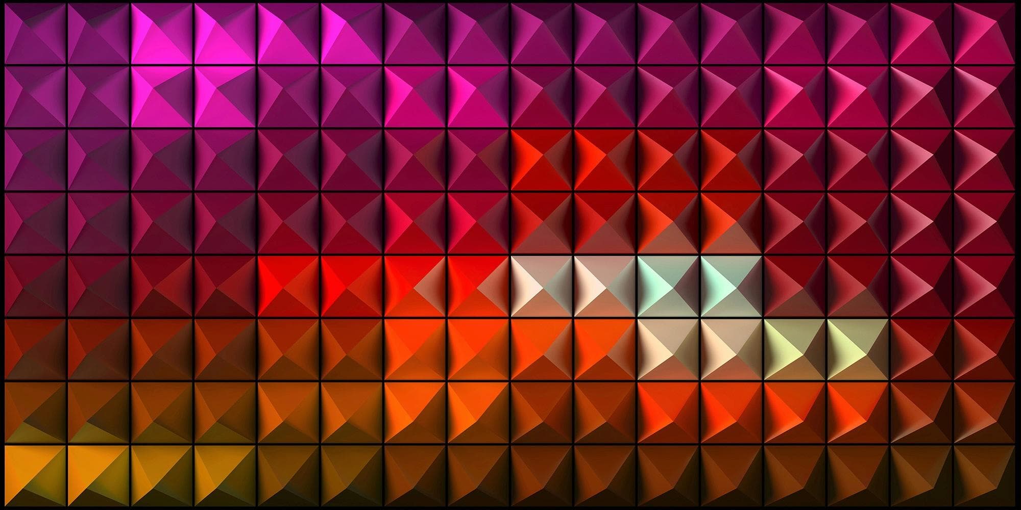 Fototapete ARCHITECTS PAPER "Colourfull 3D Blocks" Beige, Gelb, Orange
