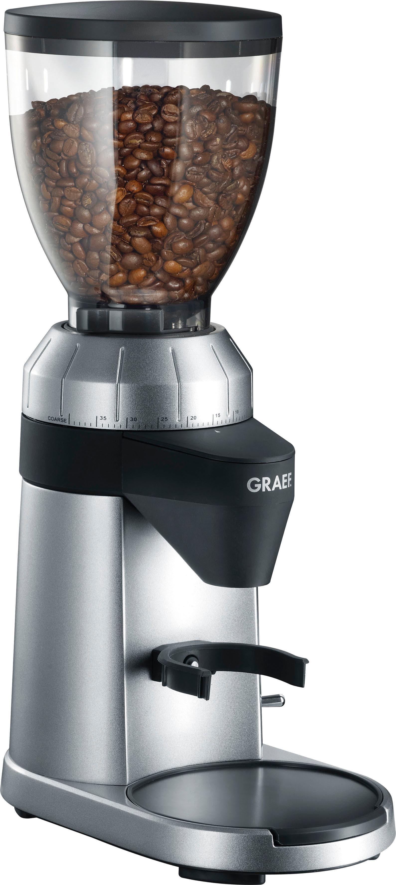 GRAEF Kaffeemühle CM 800 Silber Kegelmahlwerk 40 Mahlgrade