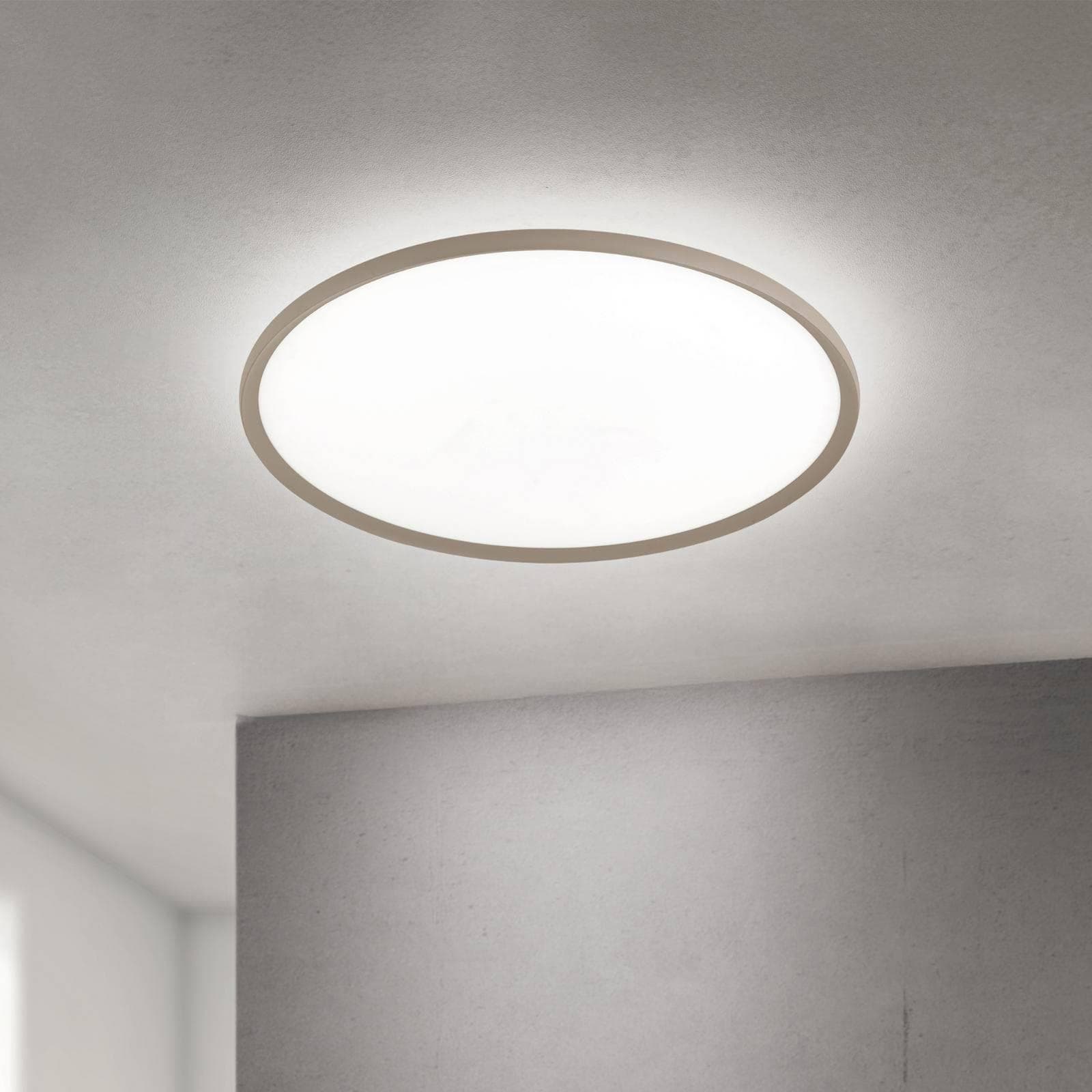 Orion LED-Deckenlampe Kant Ø 80 cm Khaki CCT Metall/Kunststoff