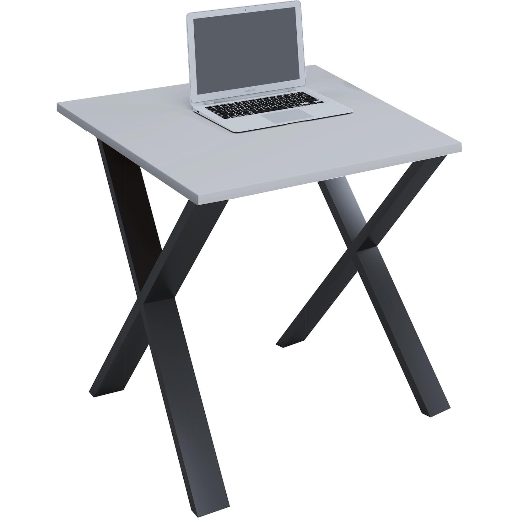VCM Holz Schreibtisch Computertisch Metallfüße