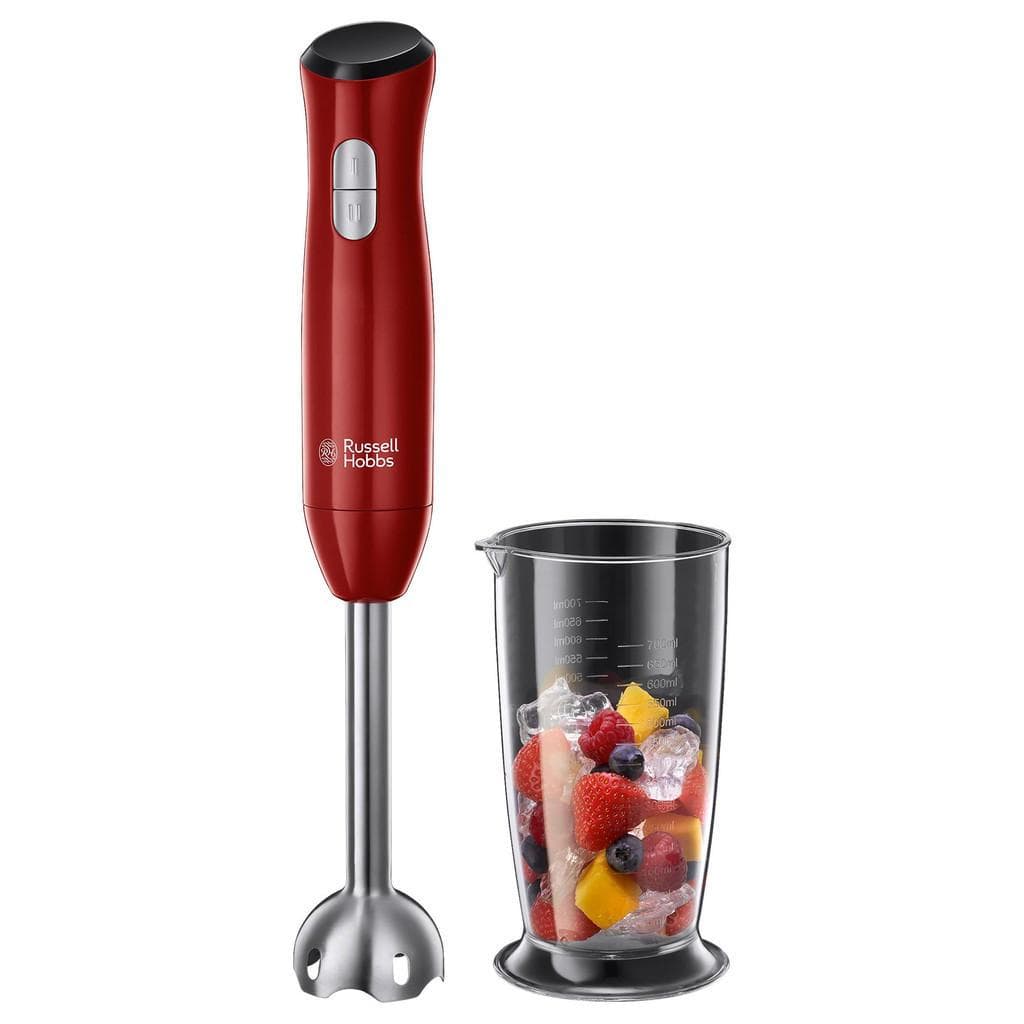 Russell Hobbs Stabmixer Rot Schwarz Metall Kunststoff Ergonomisches Design