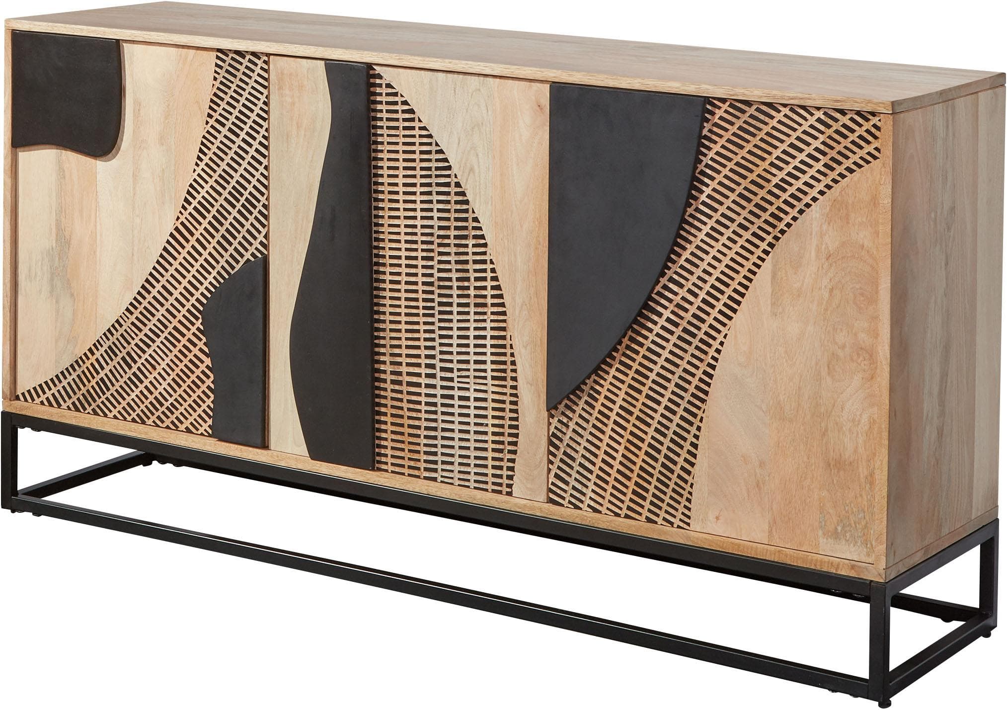 GUTMANN FACTORY Sideboard Natur Massivholz mit Soft-Close