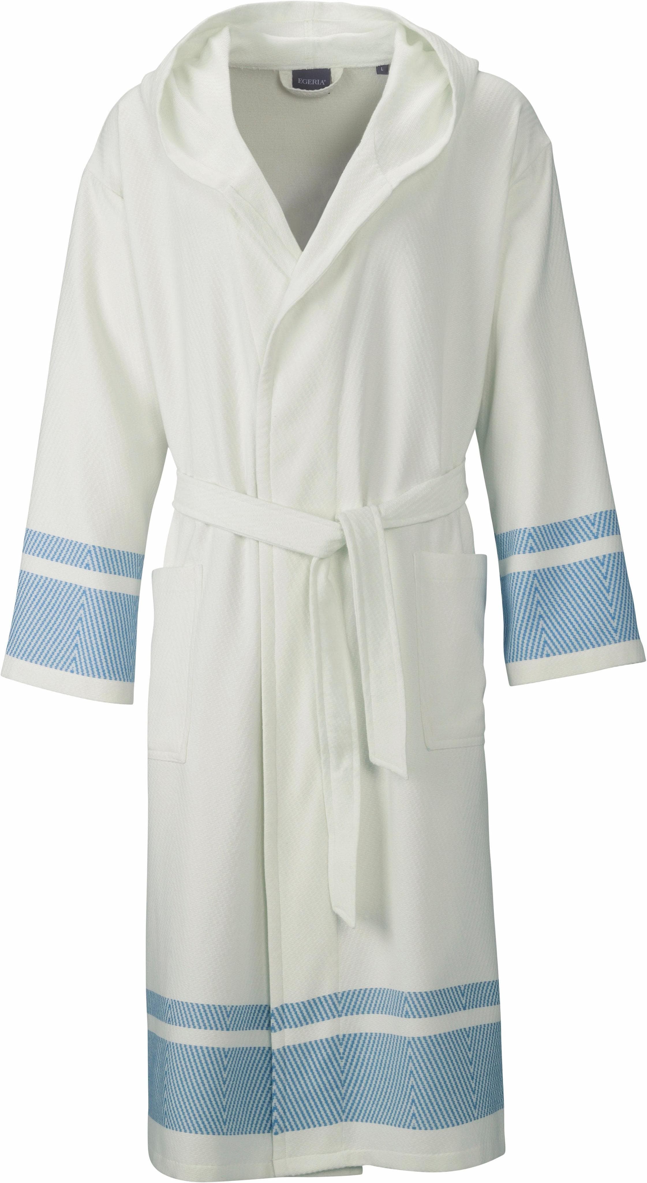 Unisex-Bademantel Egeria Lynn blau mit Kapuze