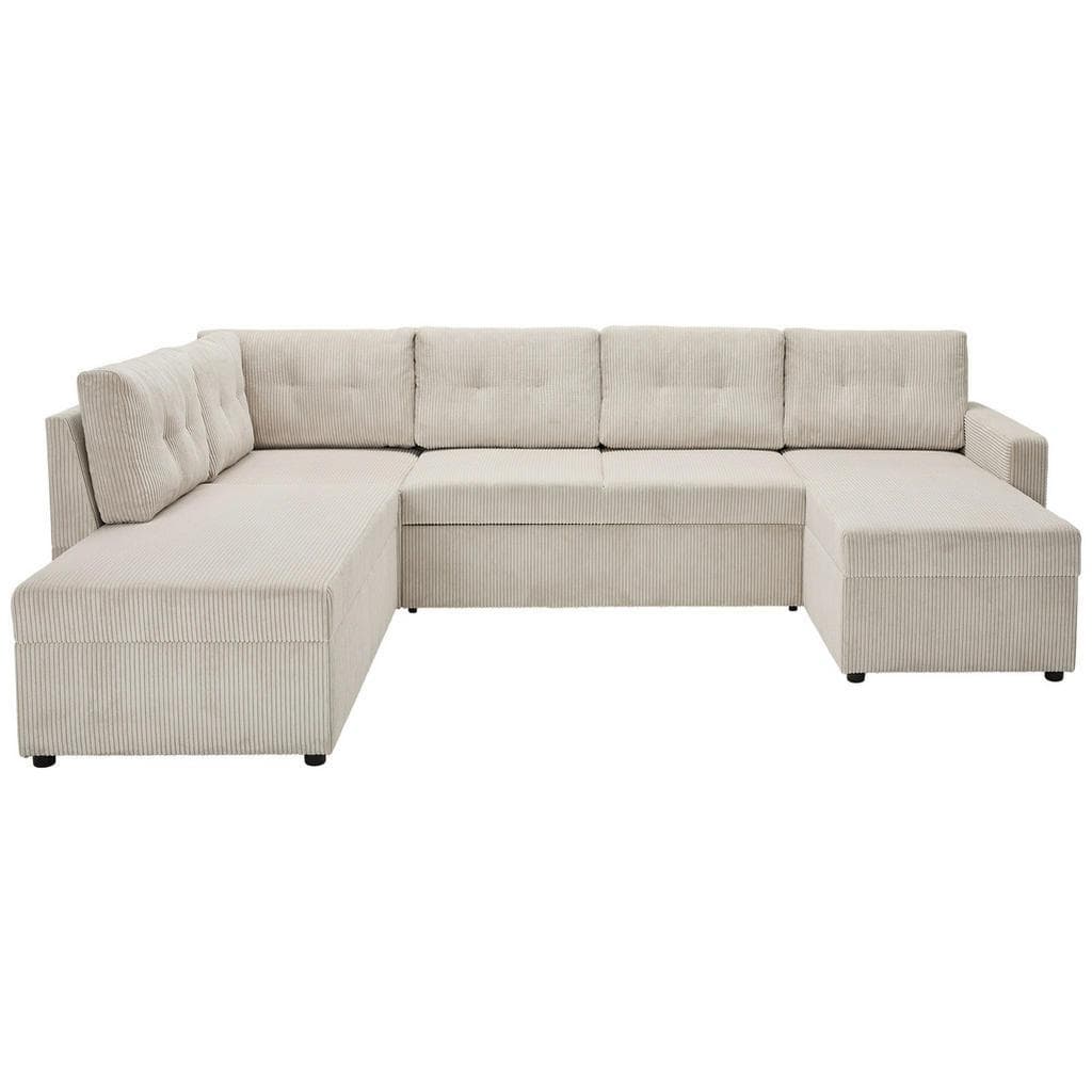 Ti'Me Wohnlandschaft Natur Textil 4-5-Sitzer U-Form Liegefunktion