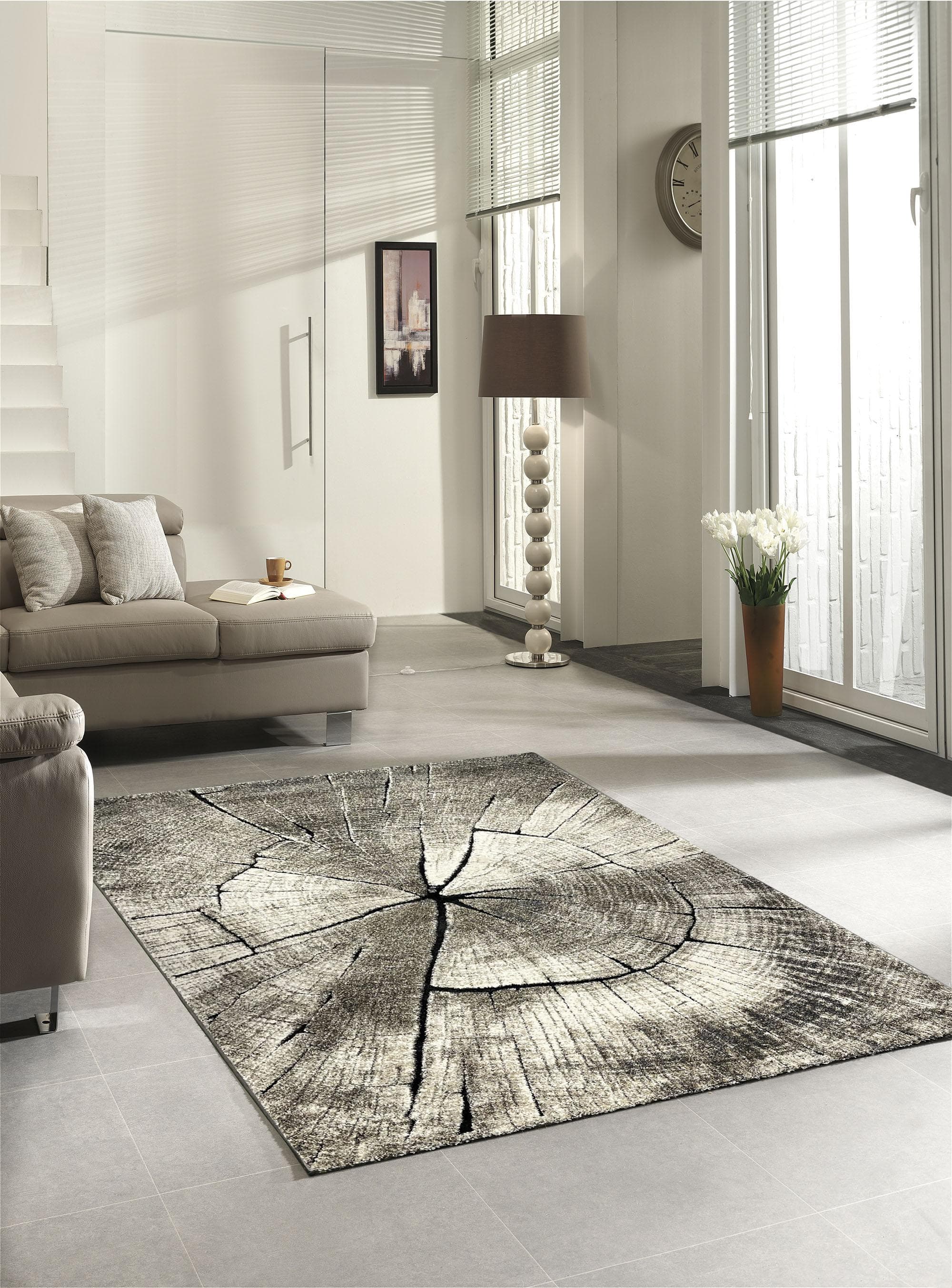 MERINOS Teppich Ibiza 605 Braun Holzoptik Polypropylen