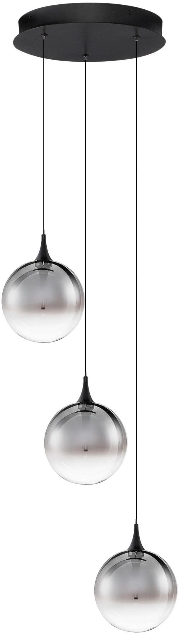 NOVA LUCE Pendelleuchte ORENDA Schwarz LED