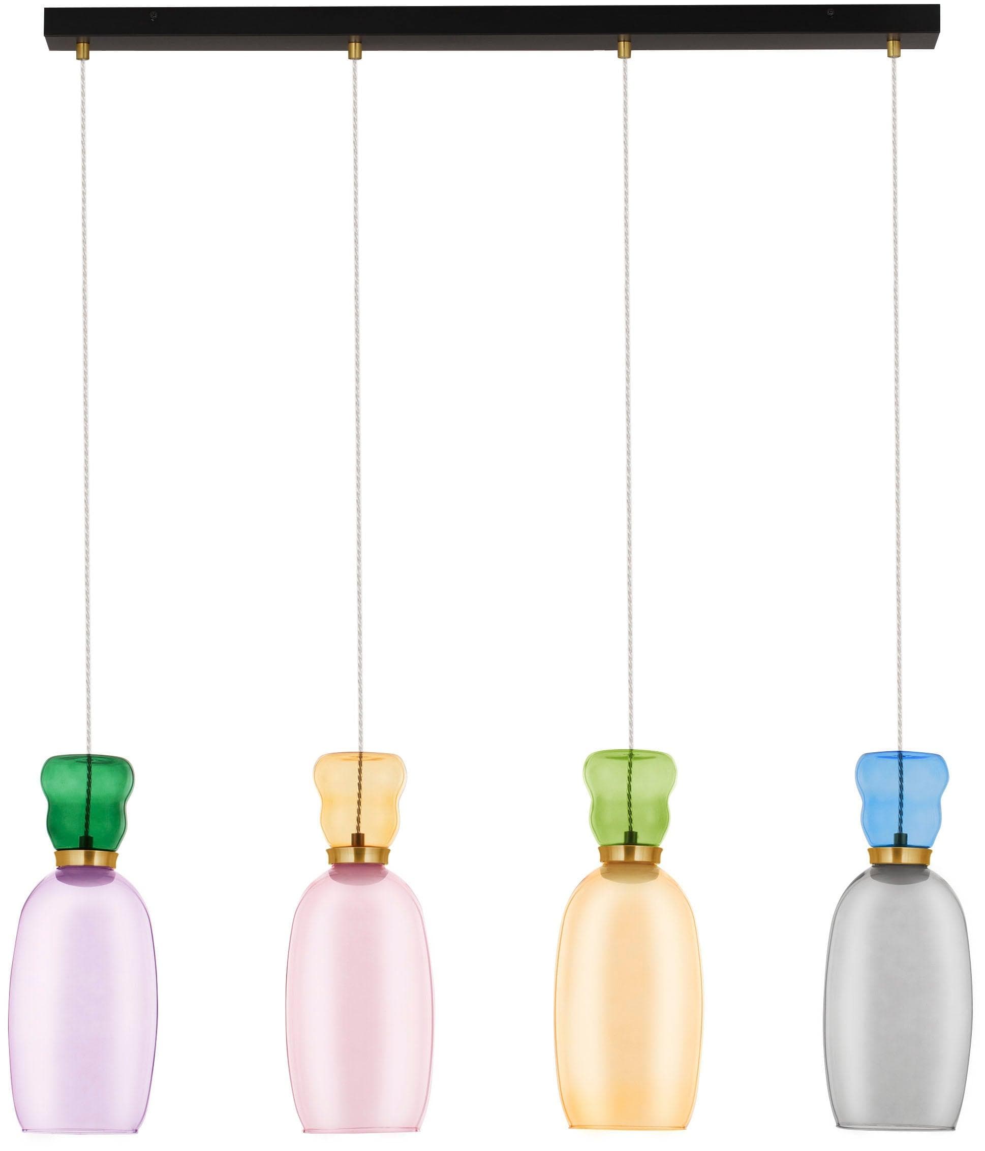 NOVA LUCE Pendelleuchte PLUMA Bunt