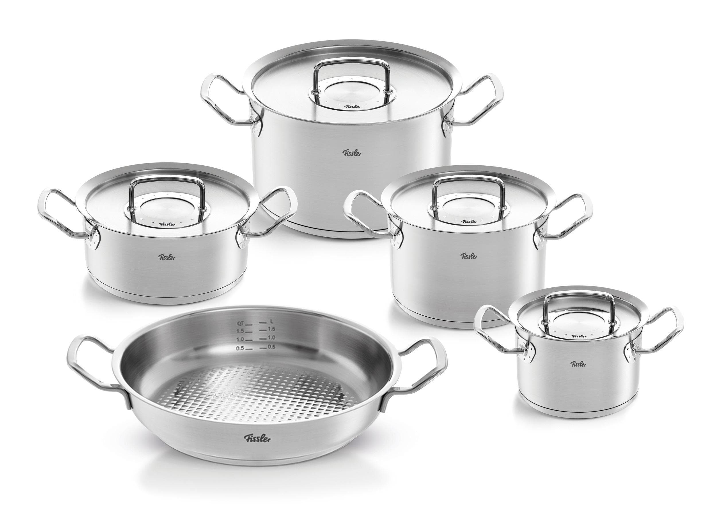 Fissler Original-Profi Collection Edelstahl-Topfset Silber
