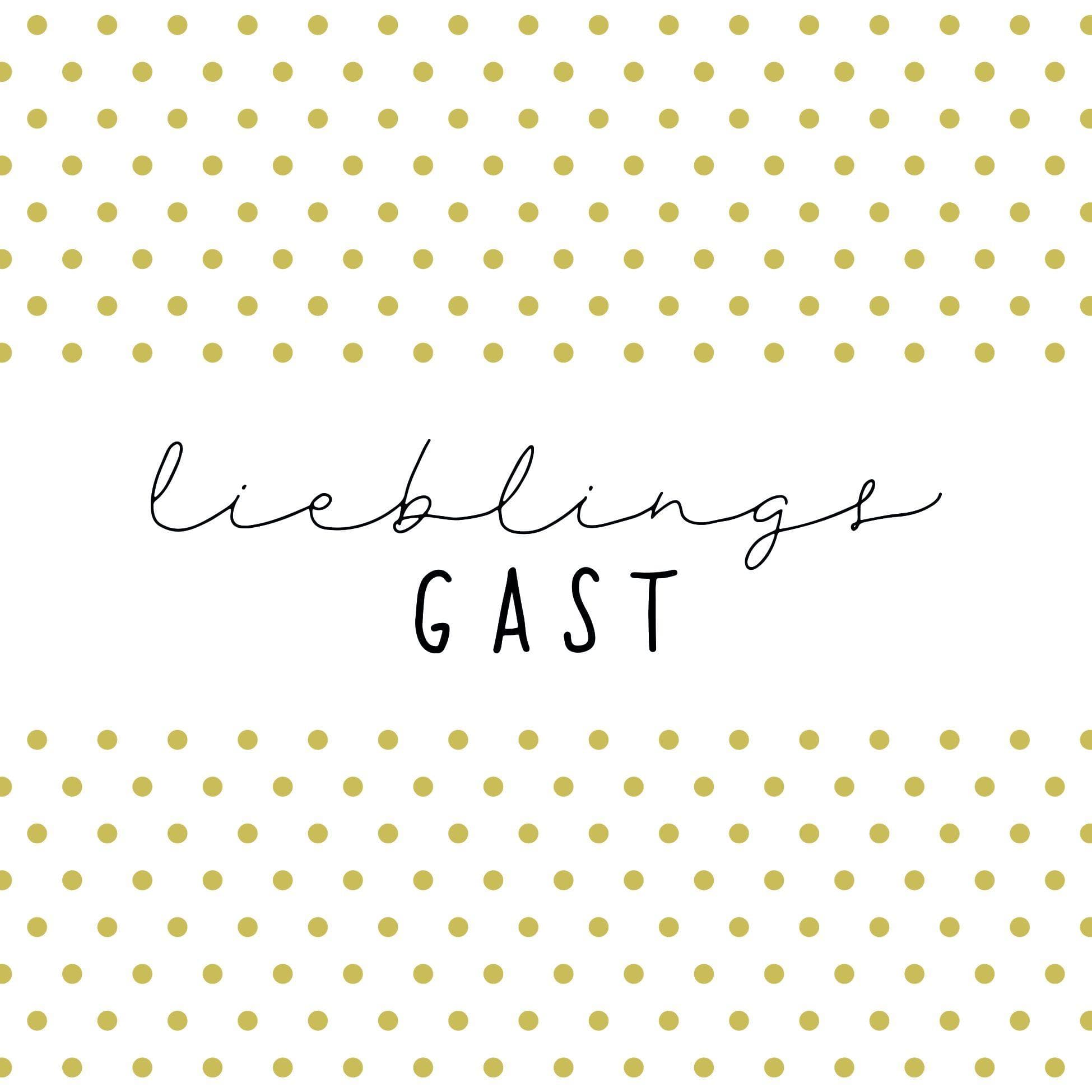 Ostermann Servietten LIEBLINGSGAST 20 Stück 3-lagig