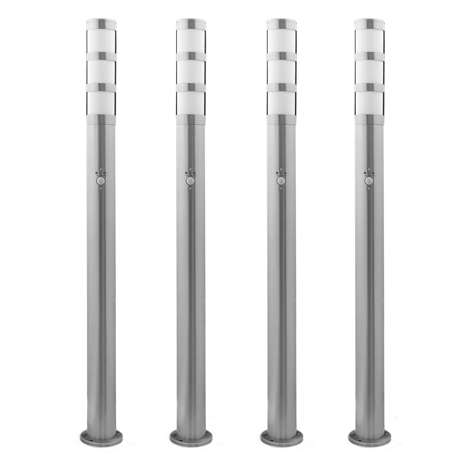 Grafner® XXL Edelstahl-Wegleuchte mit Bewegungsmelder 4er Set