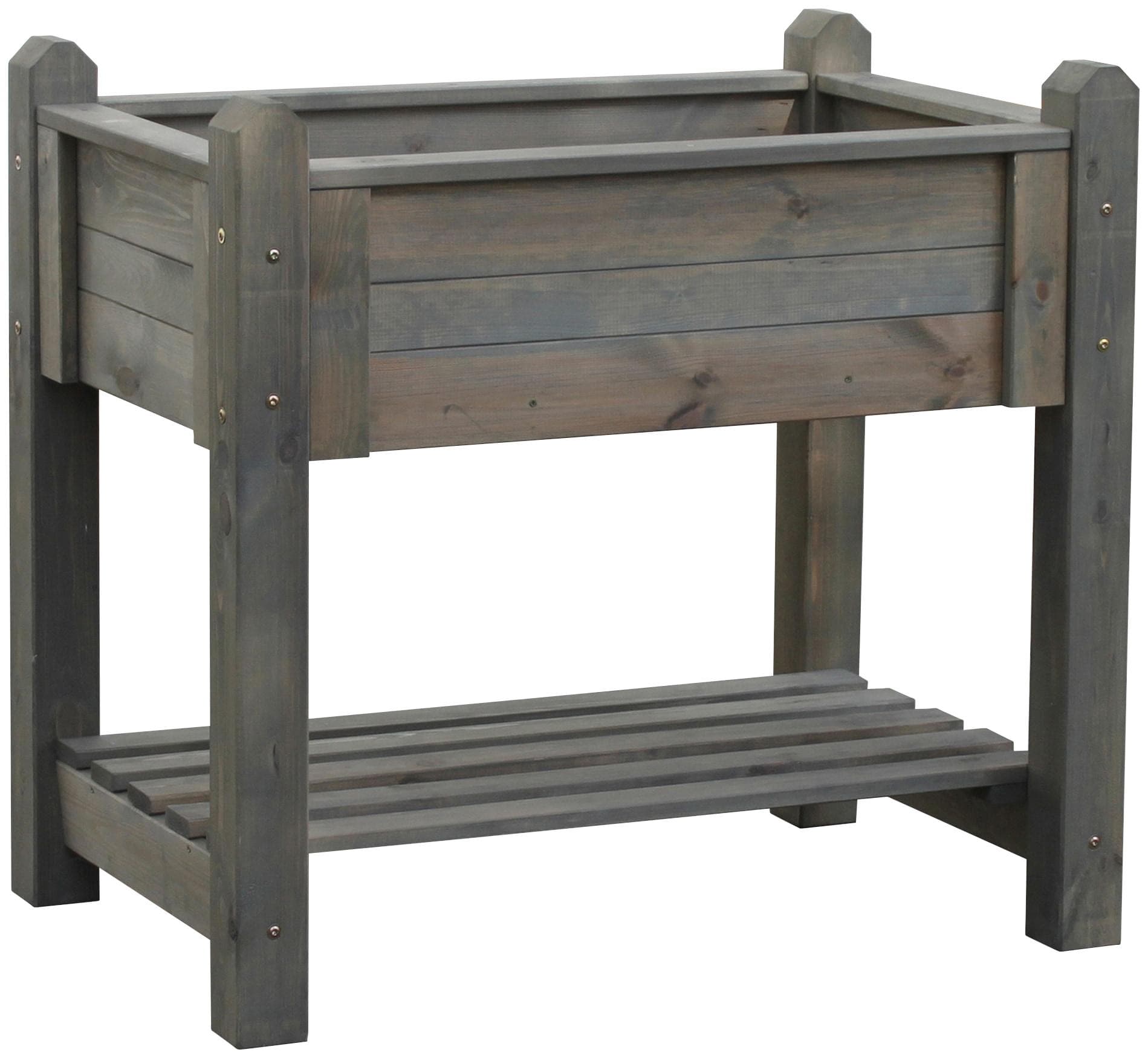 Promadino Kräuterbeet Grau Hochbeet Holzwerkstoff