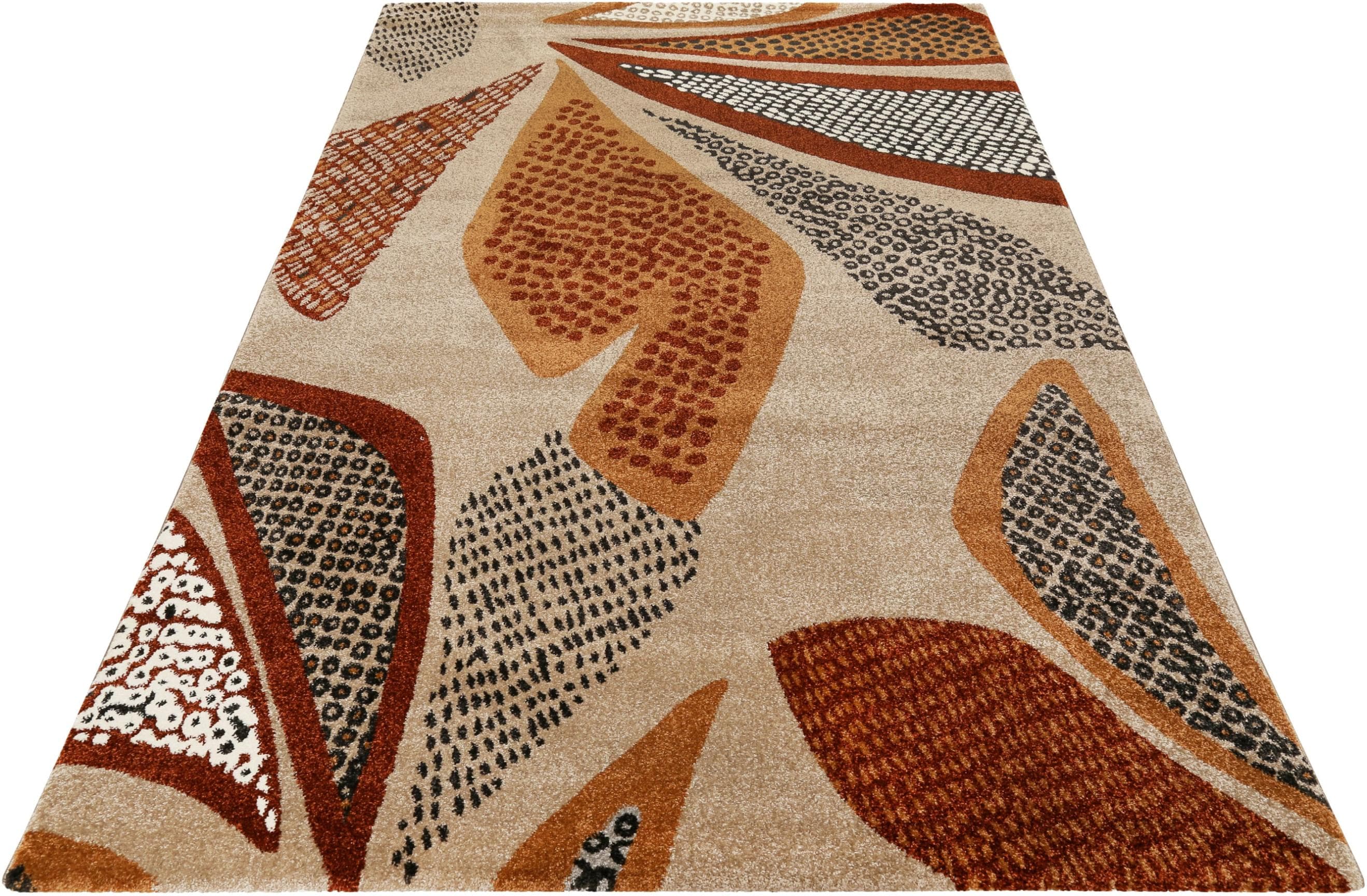 ESPRIT Teppich Hazel Kurzflor Modern Braun Orange