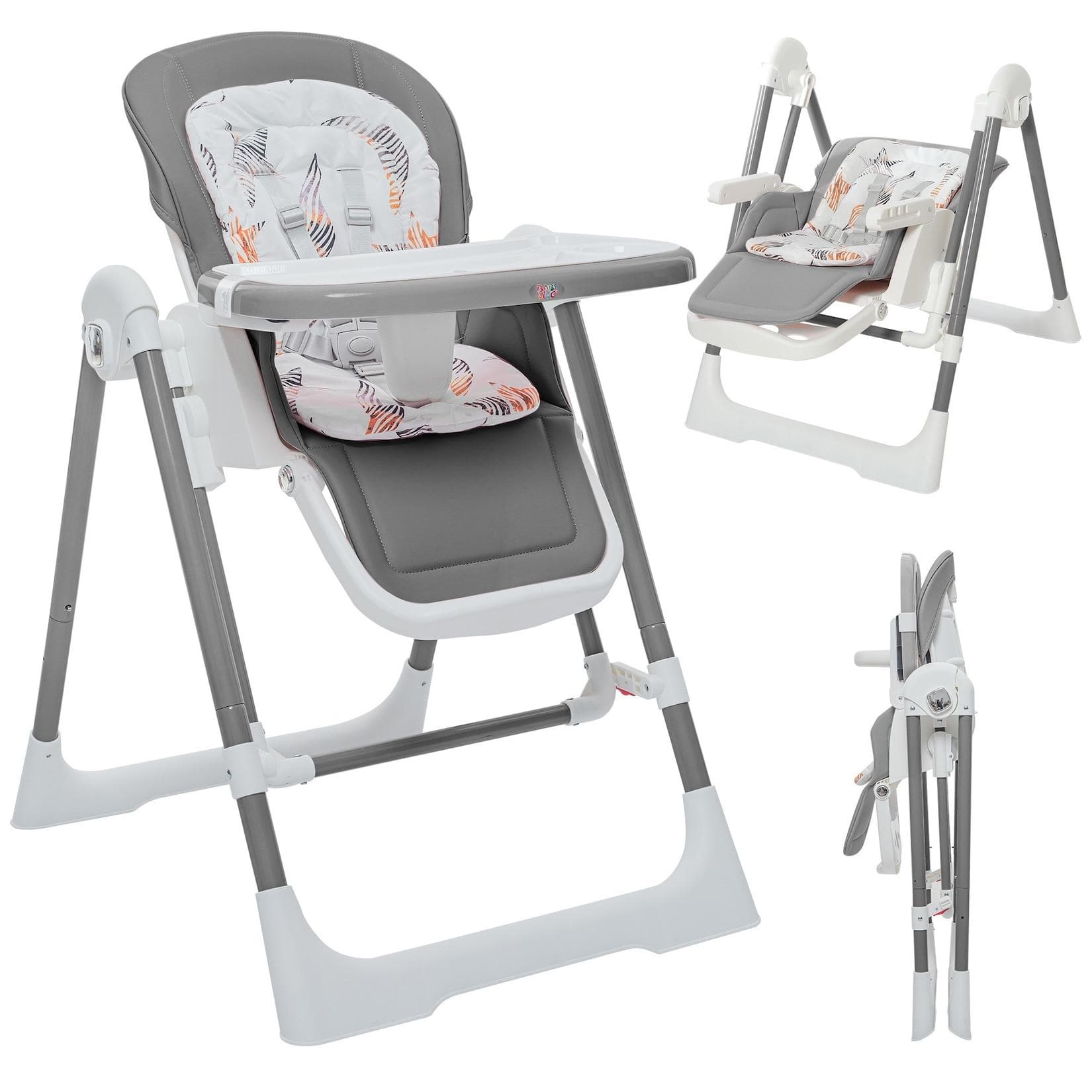 Baby Vivo 3in1 Kinderhochstuhl Grau