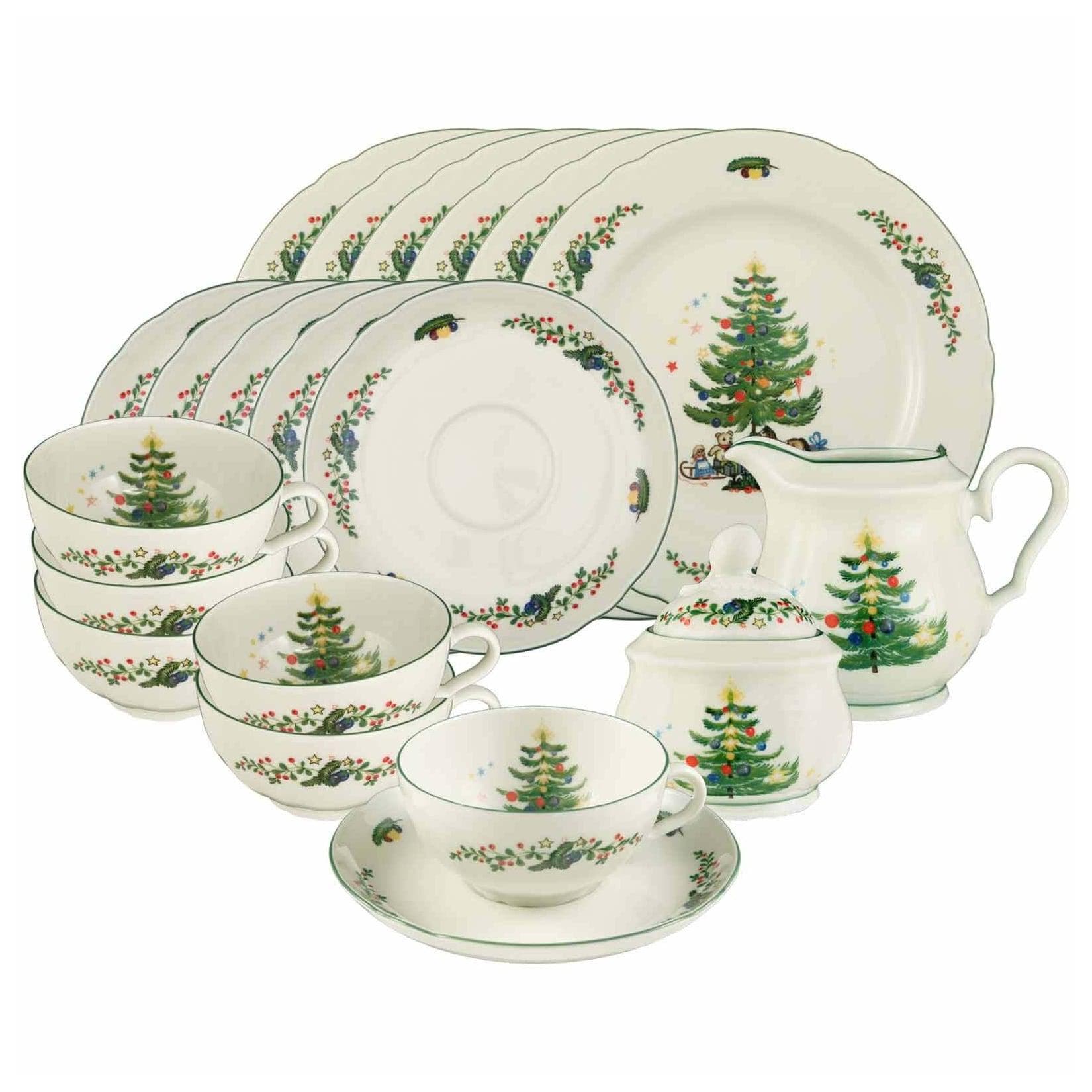 Seltmann Weiden Teeservice Marieluise Weihnachten 20er Set