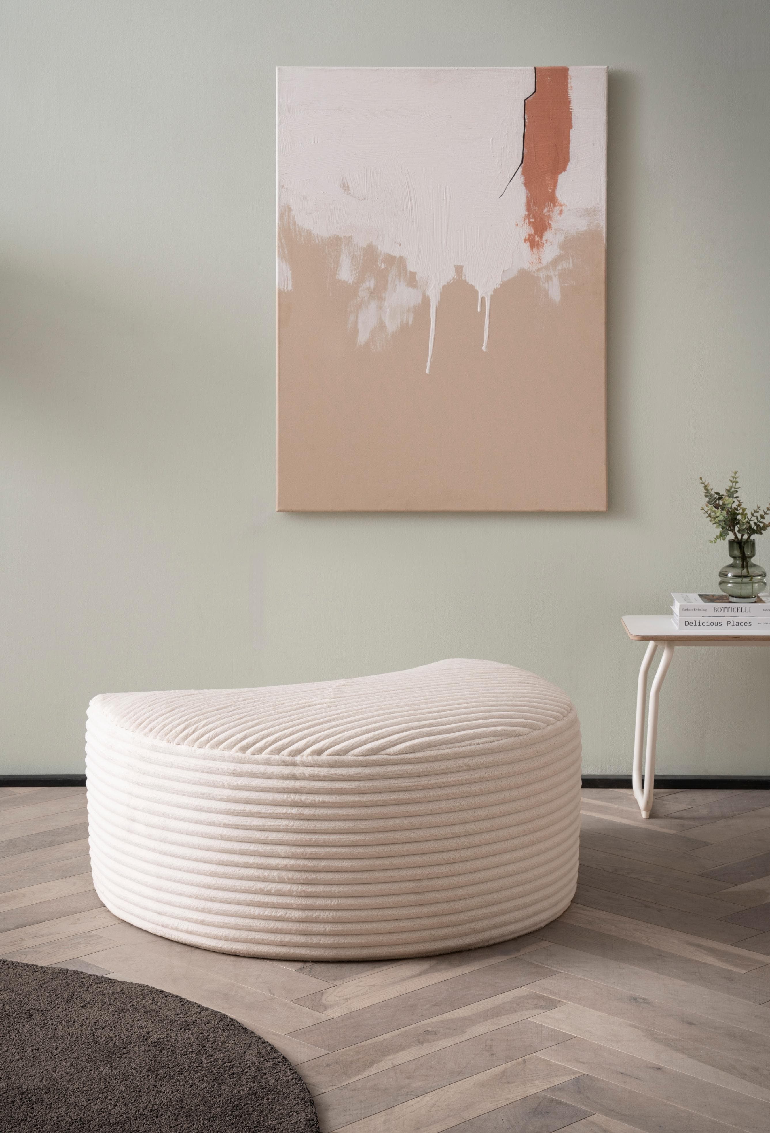 Gepolsterter Hocker in modernen Farben & Stoffen  - Kombinierbar