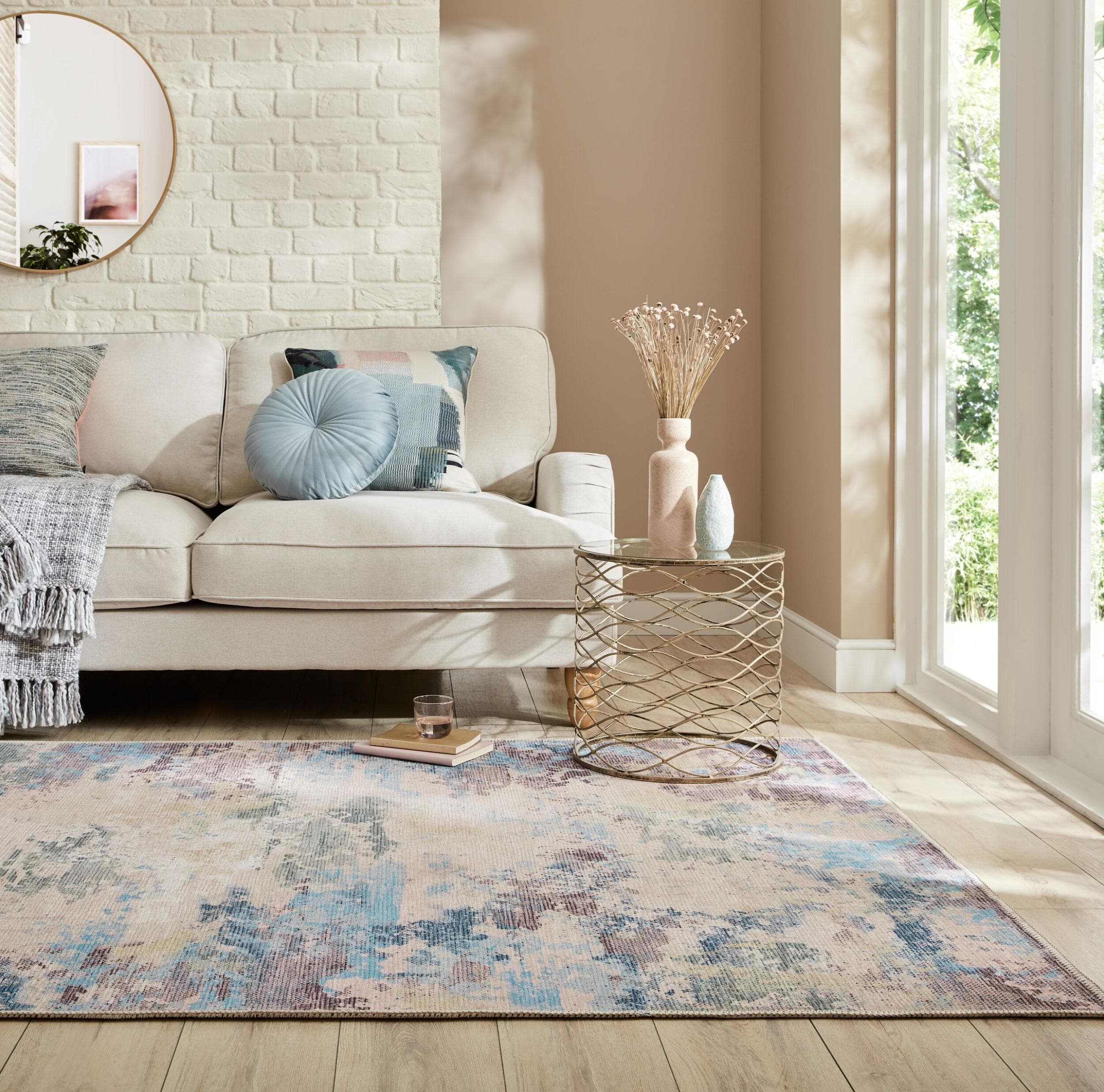 FLAIR RUGS Reid Abstract Teppich Bunt Retro-Vintage Design