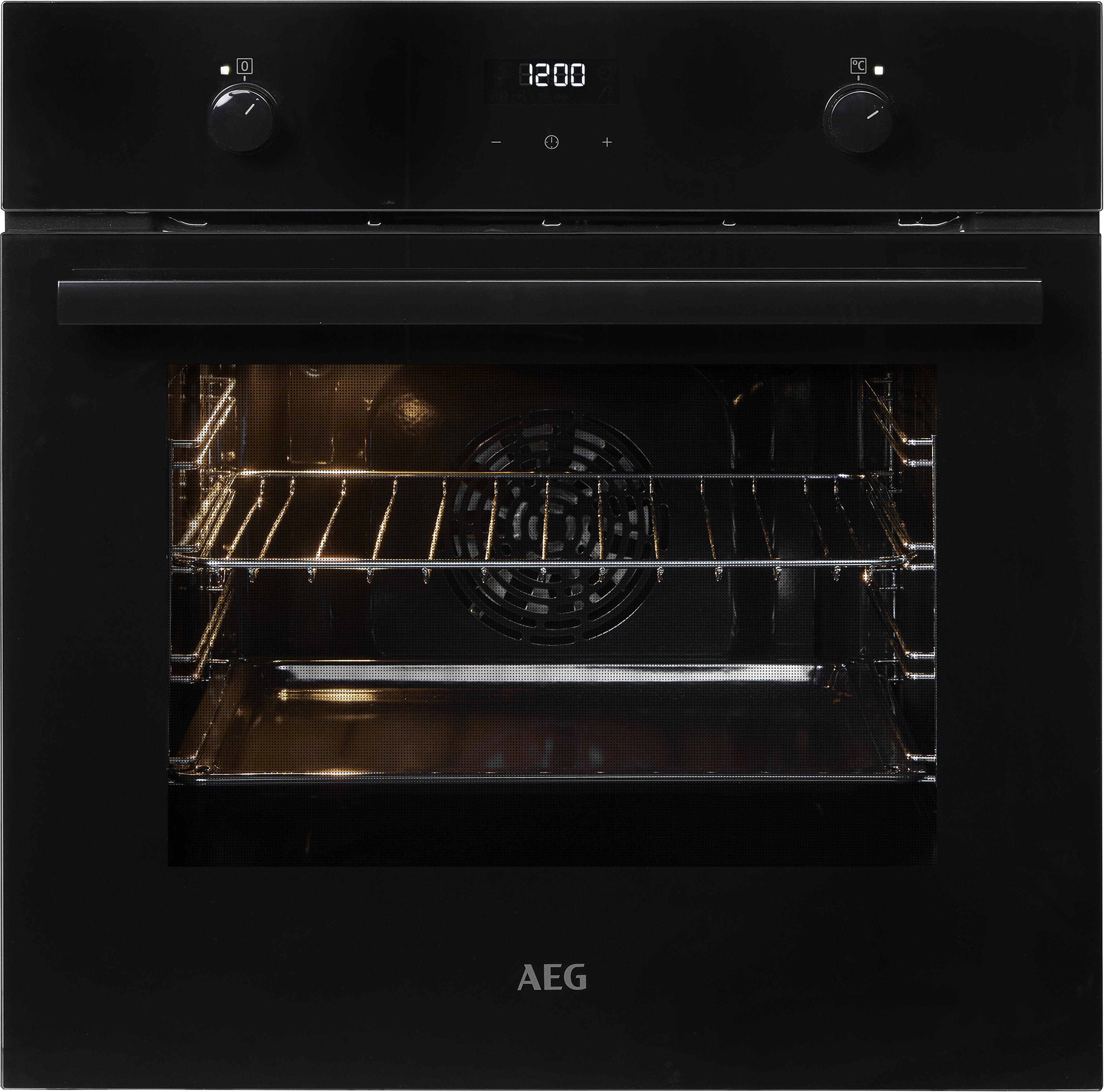 AEG Einbaubackofen BEE43511AB Schwarz mit Grillfunktion