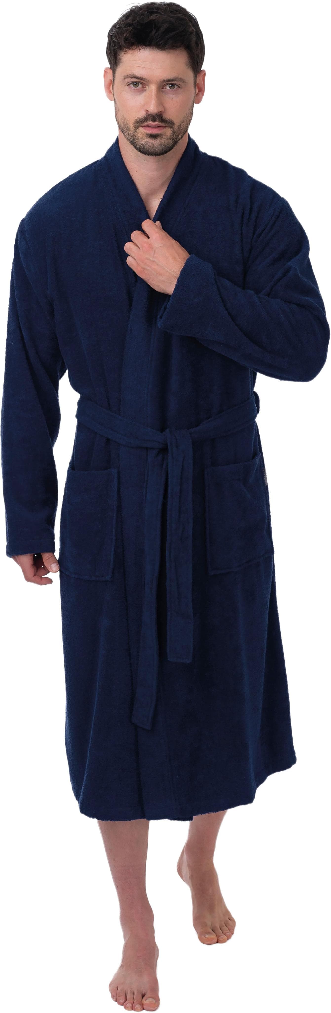 Unisex-Bademantel WEWO FASHION navy 120 cm Leichtfrottier