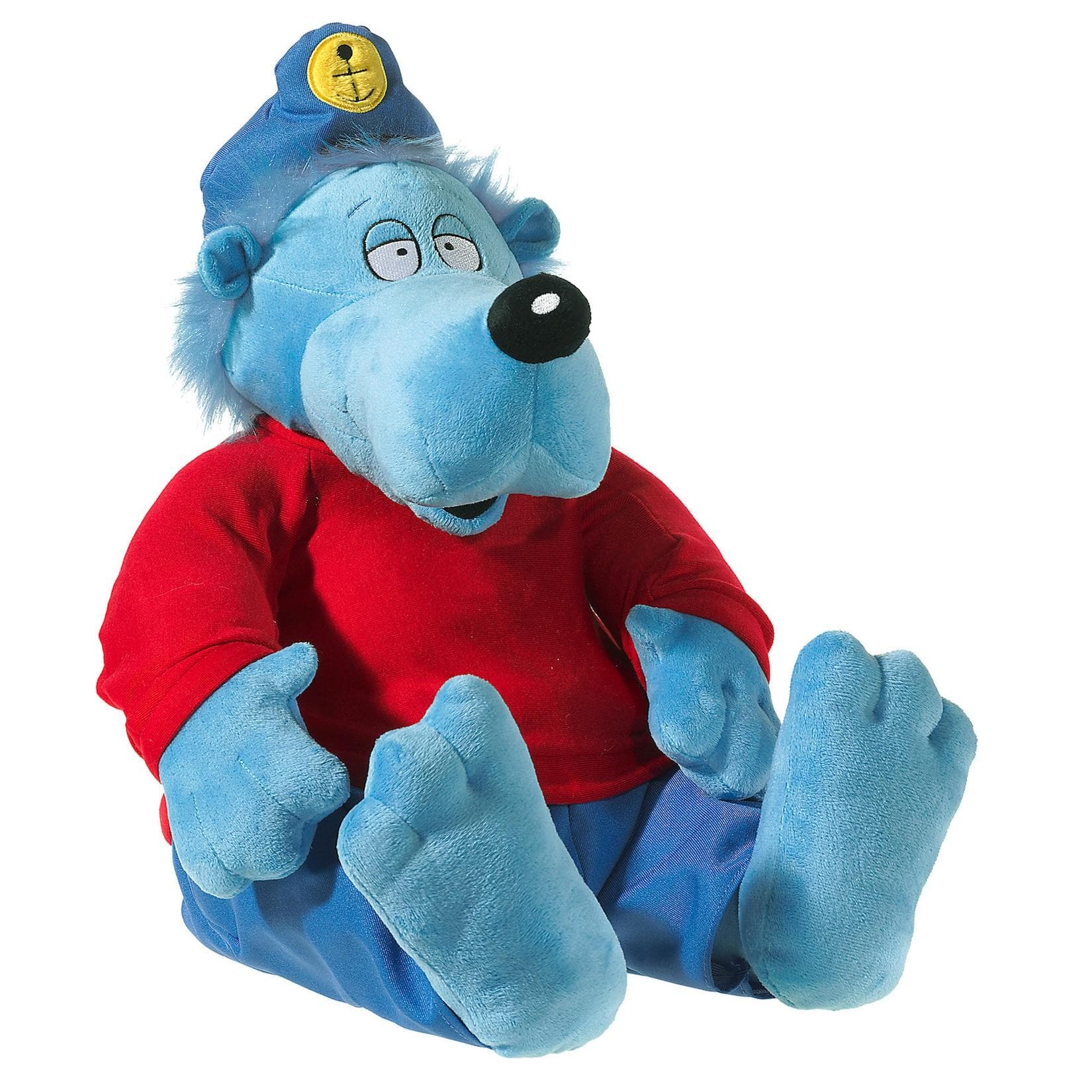 Heunec Käptn Blaubär groß - Plüschfigur mit Softwool und Baumwollkleidung