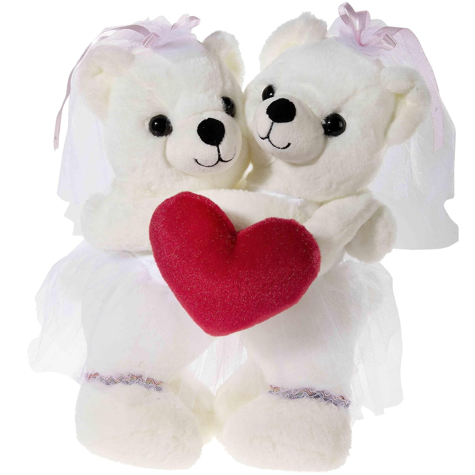 HEUNEC Hochzeitsbärenpaar Bärin und Bärin 30cm