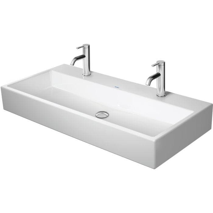 Duravit Vero Air Waschtisch Weiß 100x47cm 2 Hahnlöcher Geschliffen