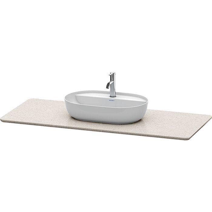 Duravit Luv Waschtisch-Konsole 138,8x59,5cm Sand Struktur Quarzstein