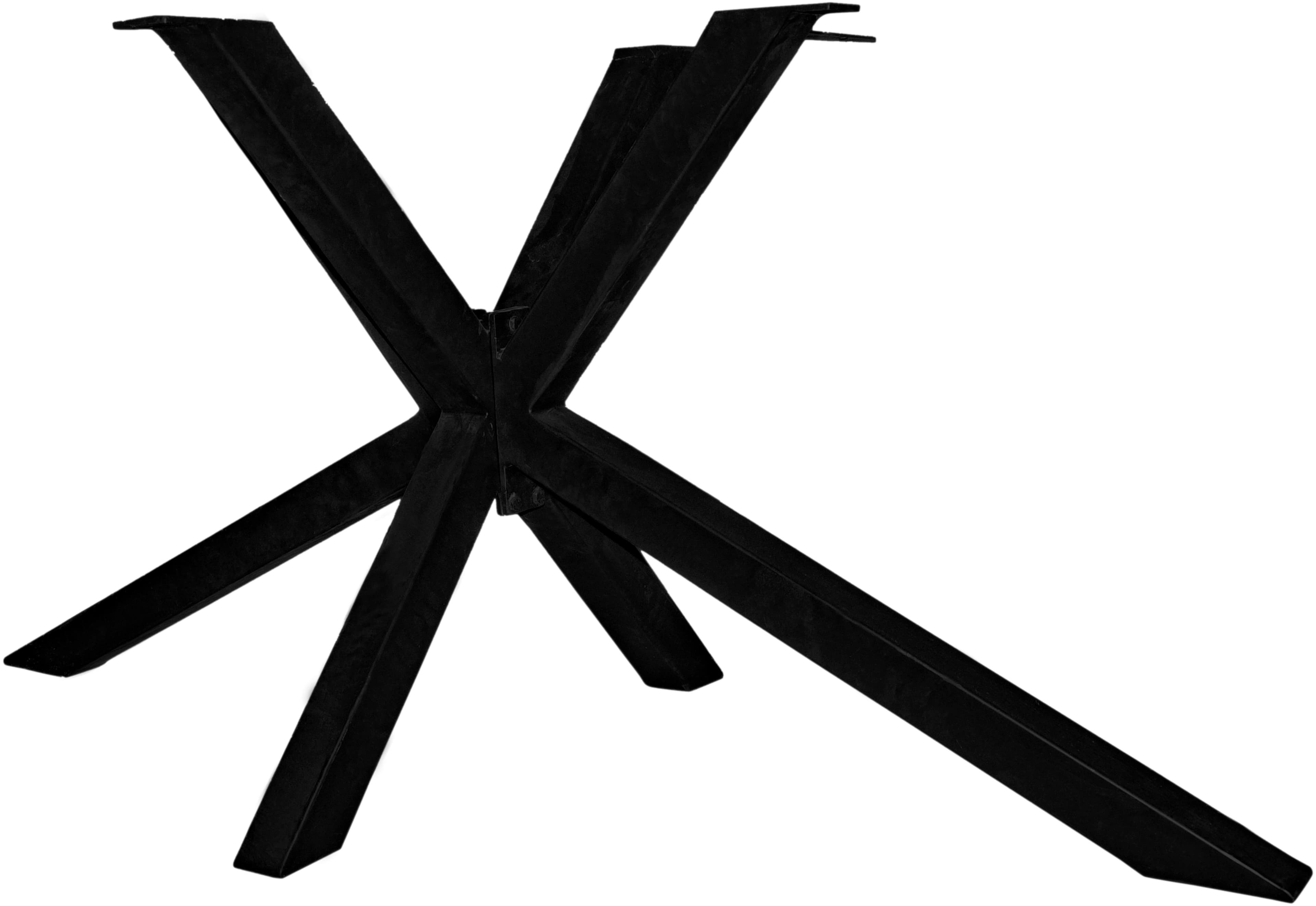 Tischbein SIT Sternförmig Antikschwarz