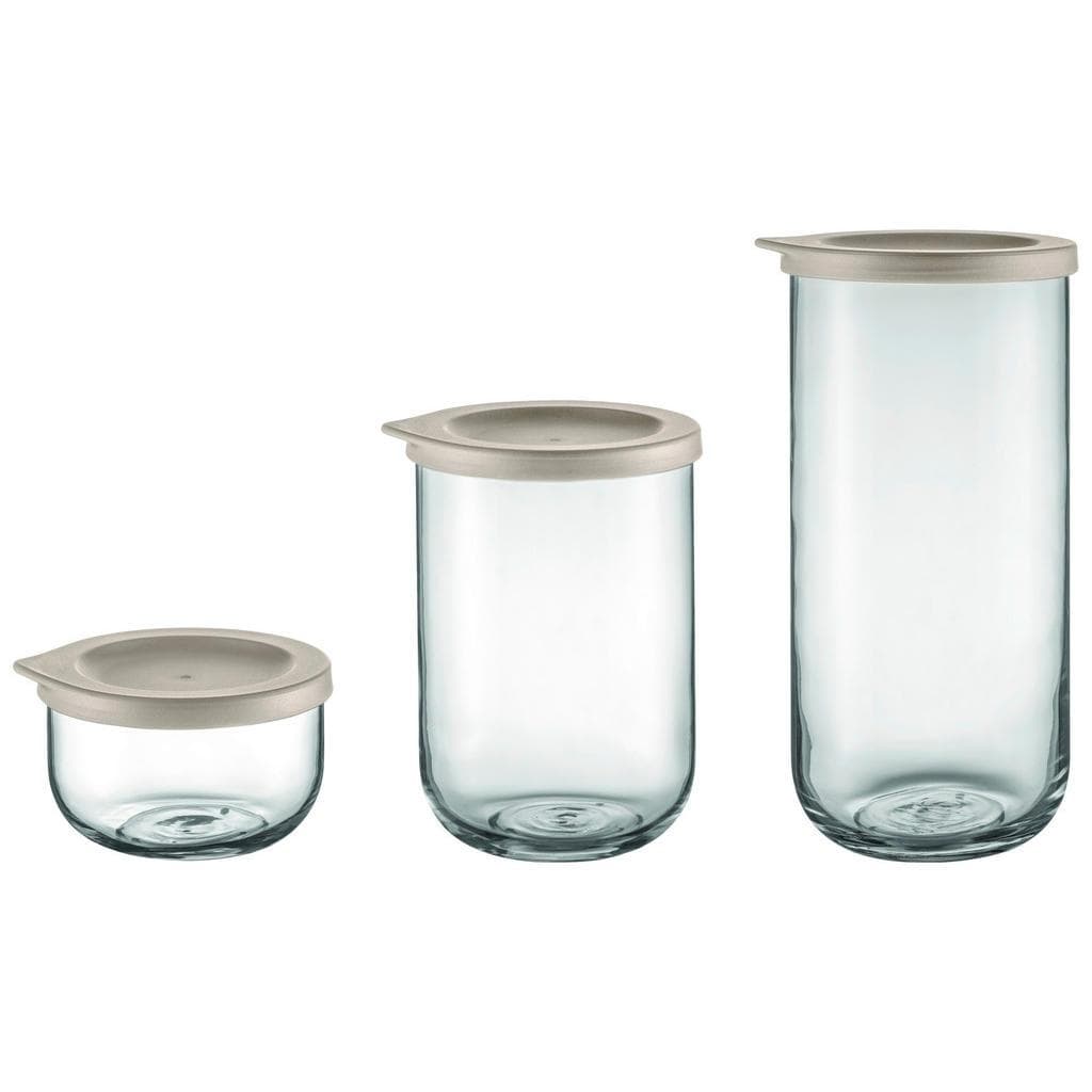 Blomus Vorratsgläserset Nomad 3-teilig Hellgrau Glas