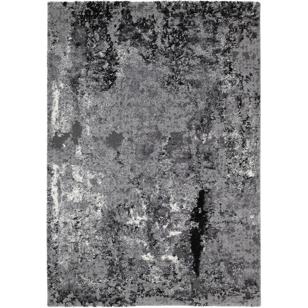 Novel Webteppich Timeline Quantum Grau Hellgrau Dunkelgrau Textil Uni Rechteckig 65x130cm