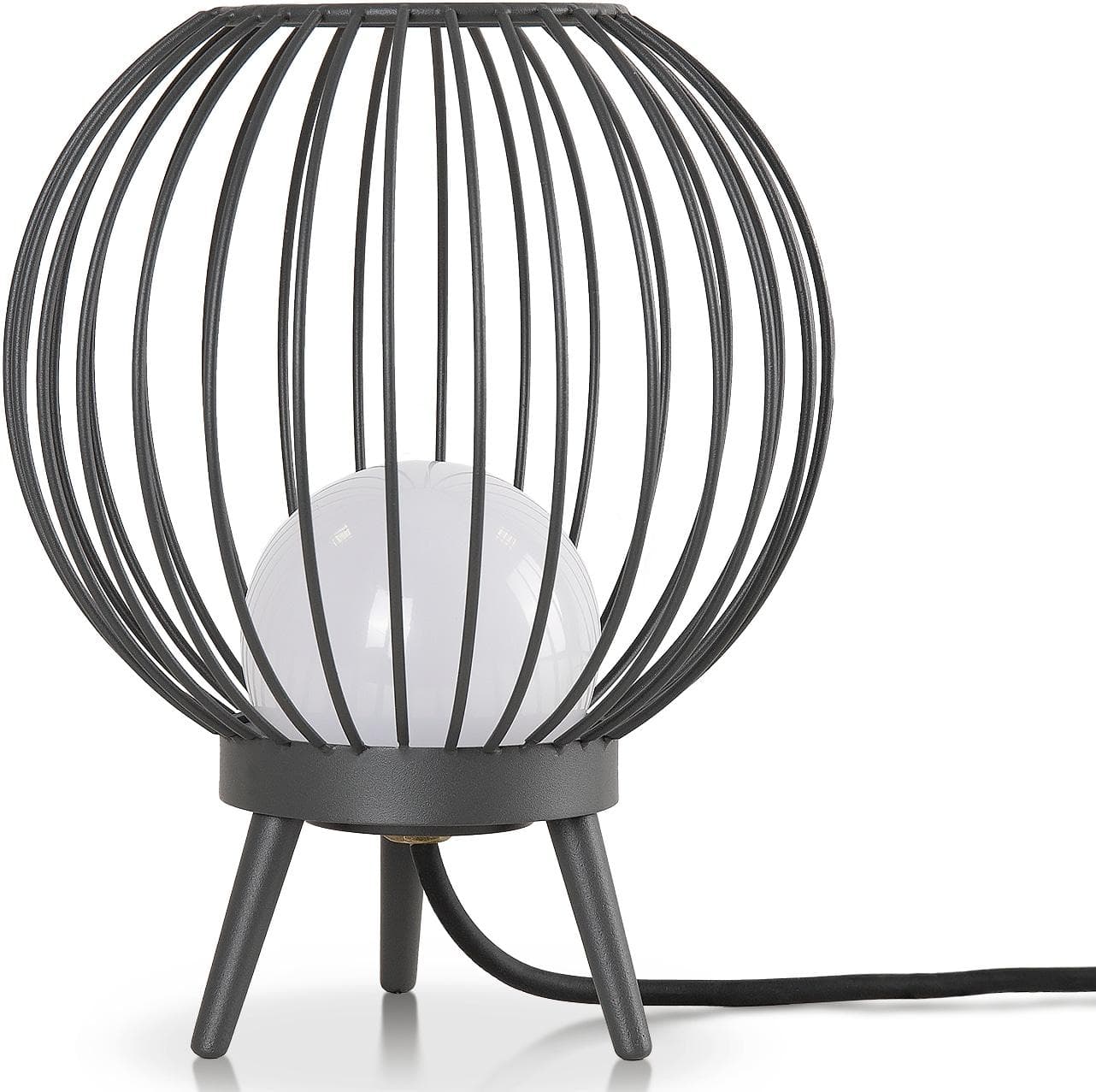 PACO HOME Tischleuchte AUZZURRA Grau LED Outdoor