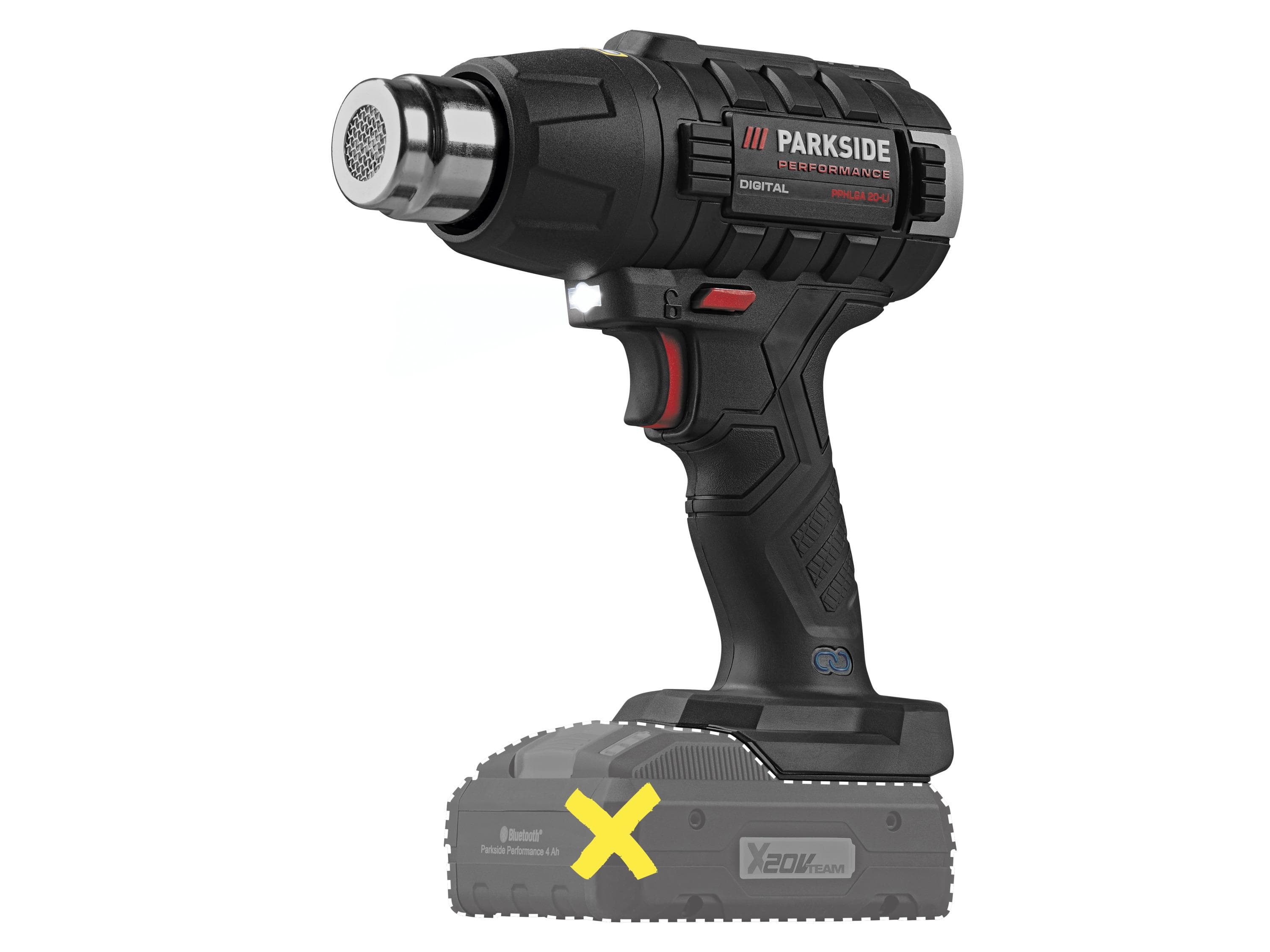 PARKSIDE Akku-Heißluftgebläse 20 V PPHLGA 20-Li A2