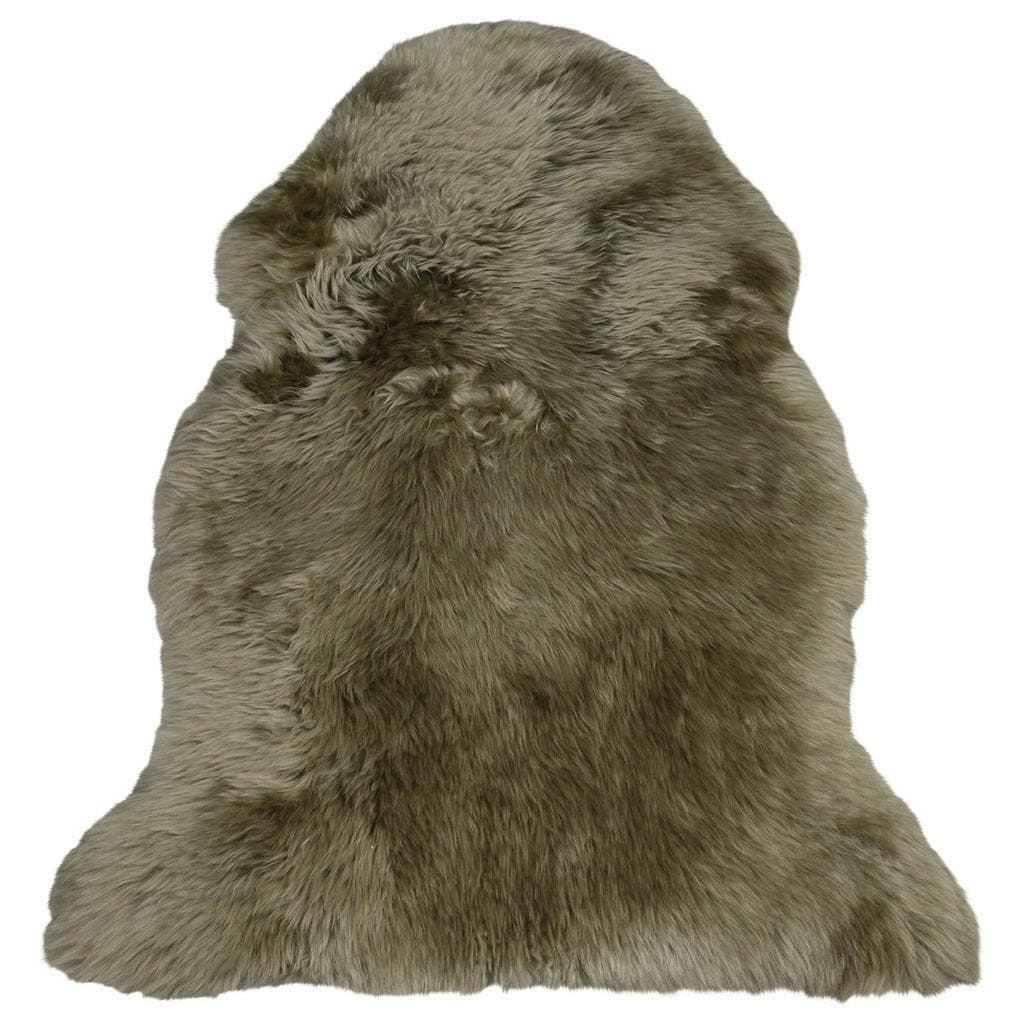 Esposa Schaffell Tibet Teppich Grün Fell Schaf 105x70 cm Oeko-Tex® Standard 100