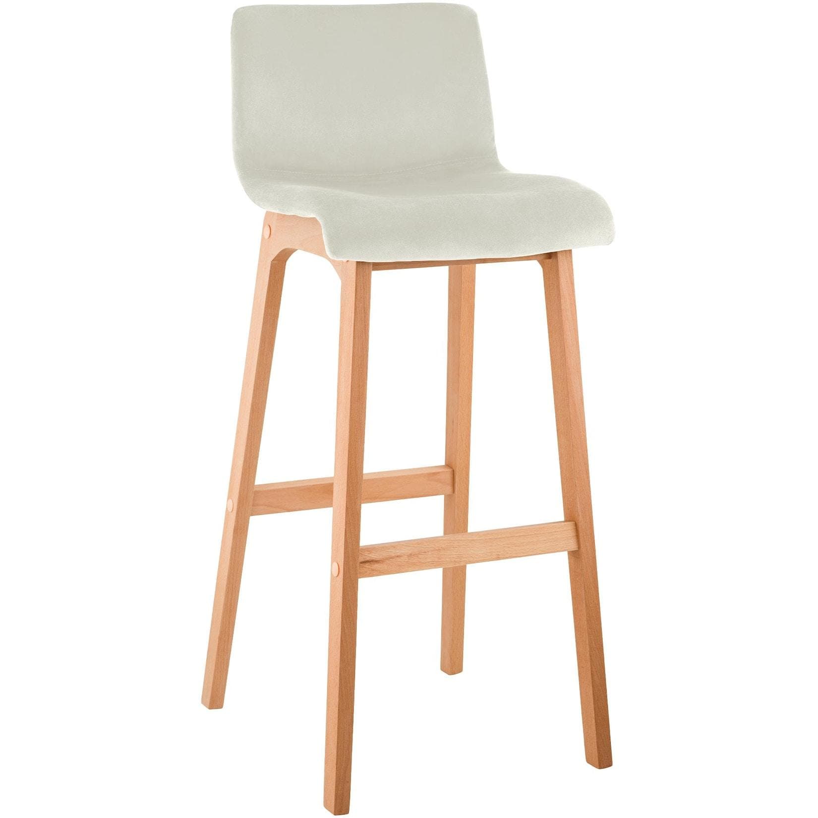 CLP Barhocker Hover Samt Holz Natura gepolstert