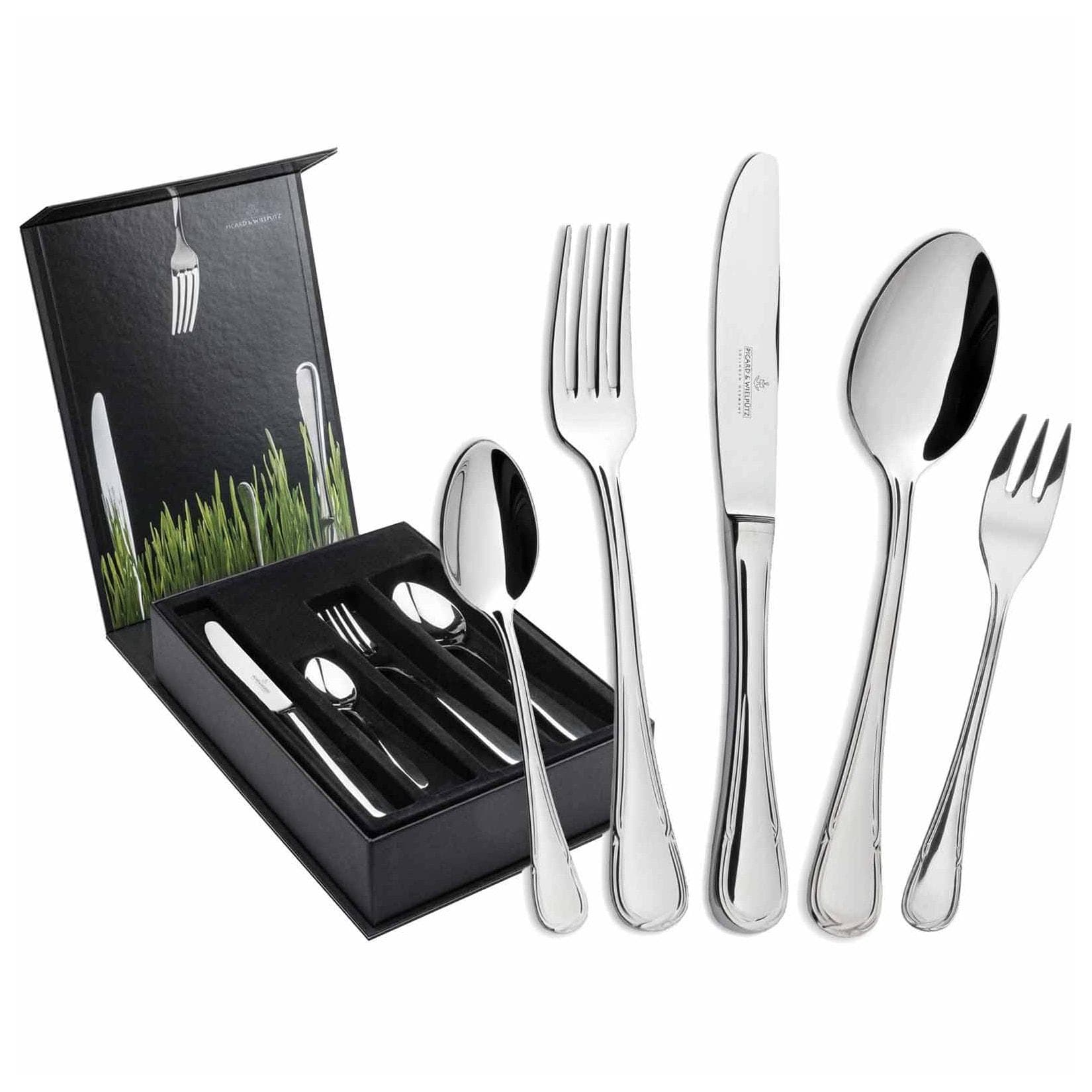 Picard & Wielpütz Tafelbesteck Ligato 30er Set inkl. Besteckbox