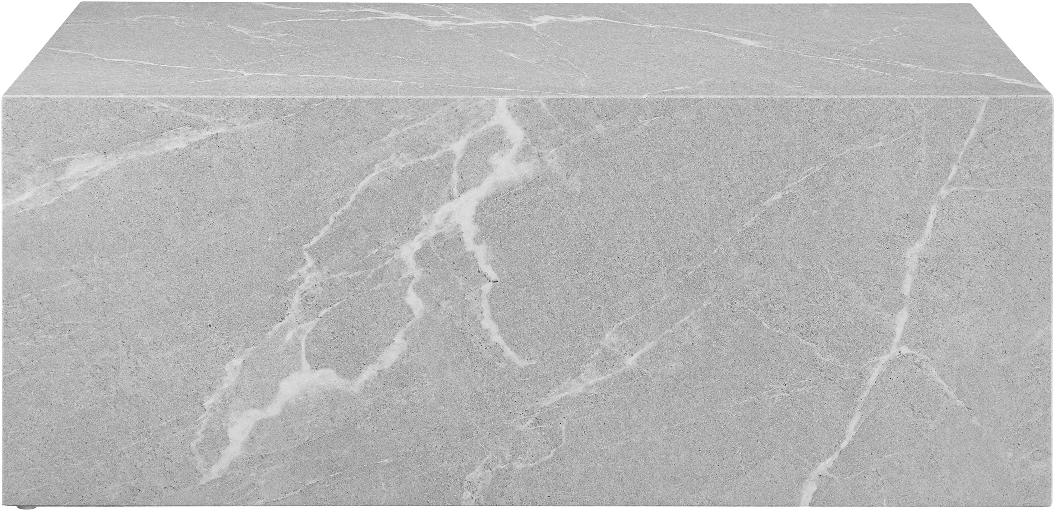 Eleganter Couchtisch in Marmor- oder Travertinoptik