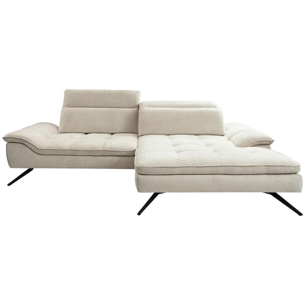 Stylife Ecksofa Beige 4-Sitzer mit Ottomane