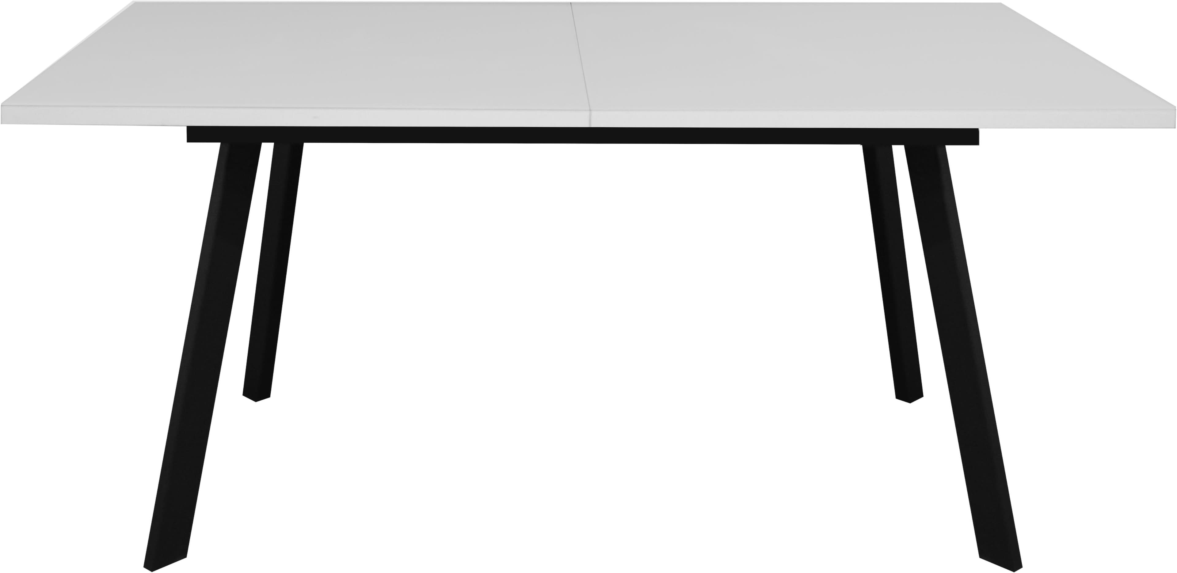 Moderner Esstisch aus Glas und Metall