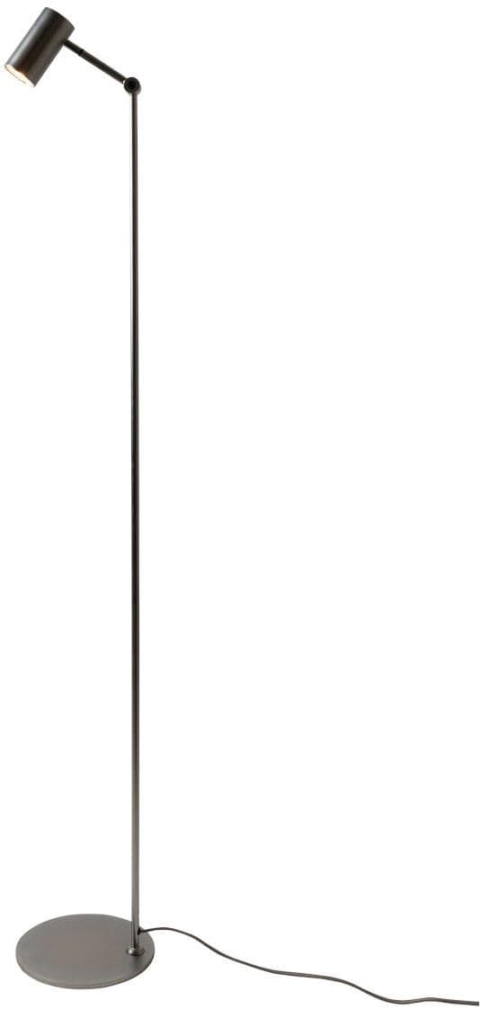 Stehlampe Montreux in nickelfarben, Eisen