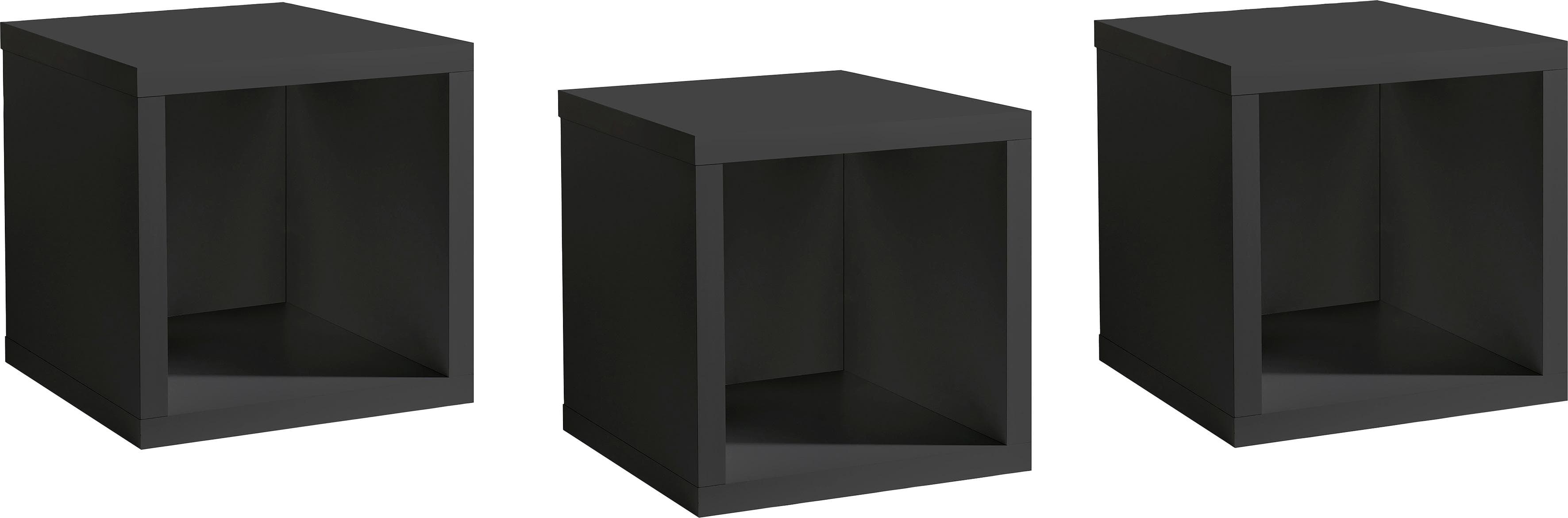 Regalwürfel aus Holzwerkstoff in Anthrazit