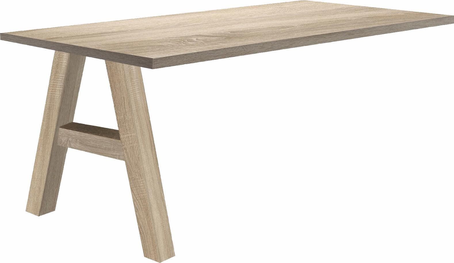 Anbautisch MÄUSBACHER Mio Eichefarben Holzwerkstoff