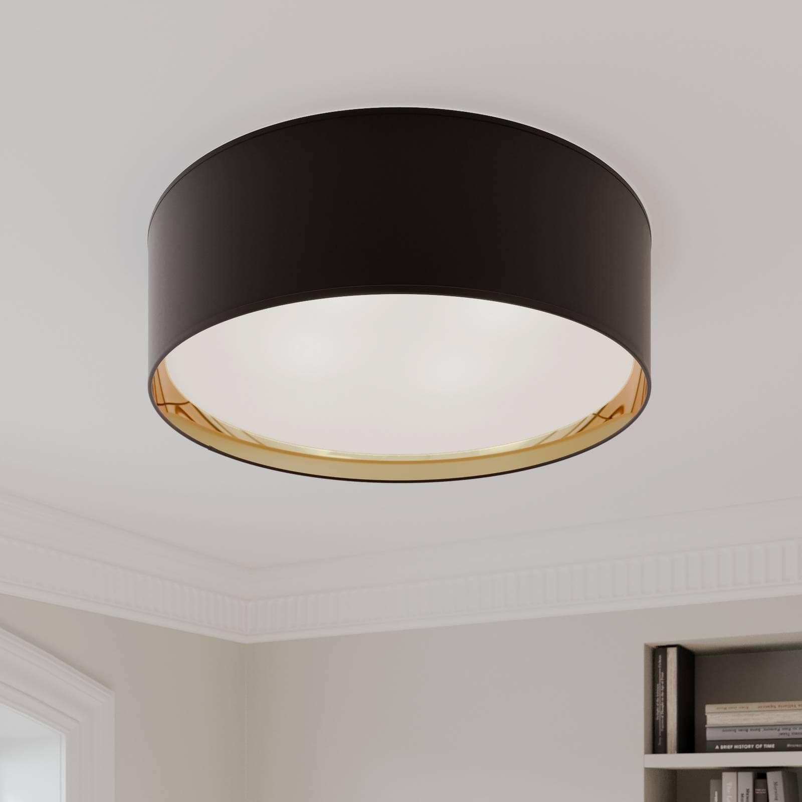 Deckenleuchte Bilbao Schwarz/Gold Ø 60 cm TK Lighting