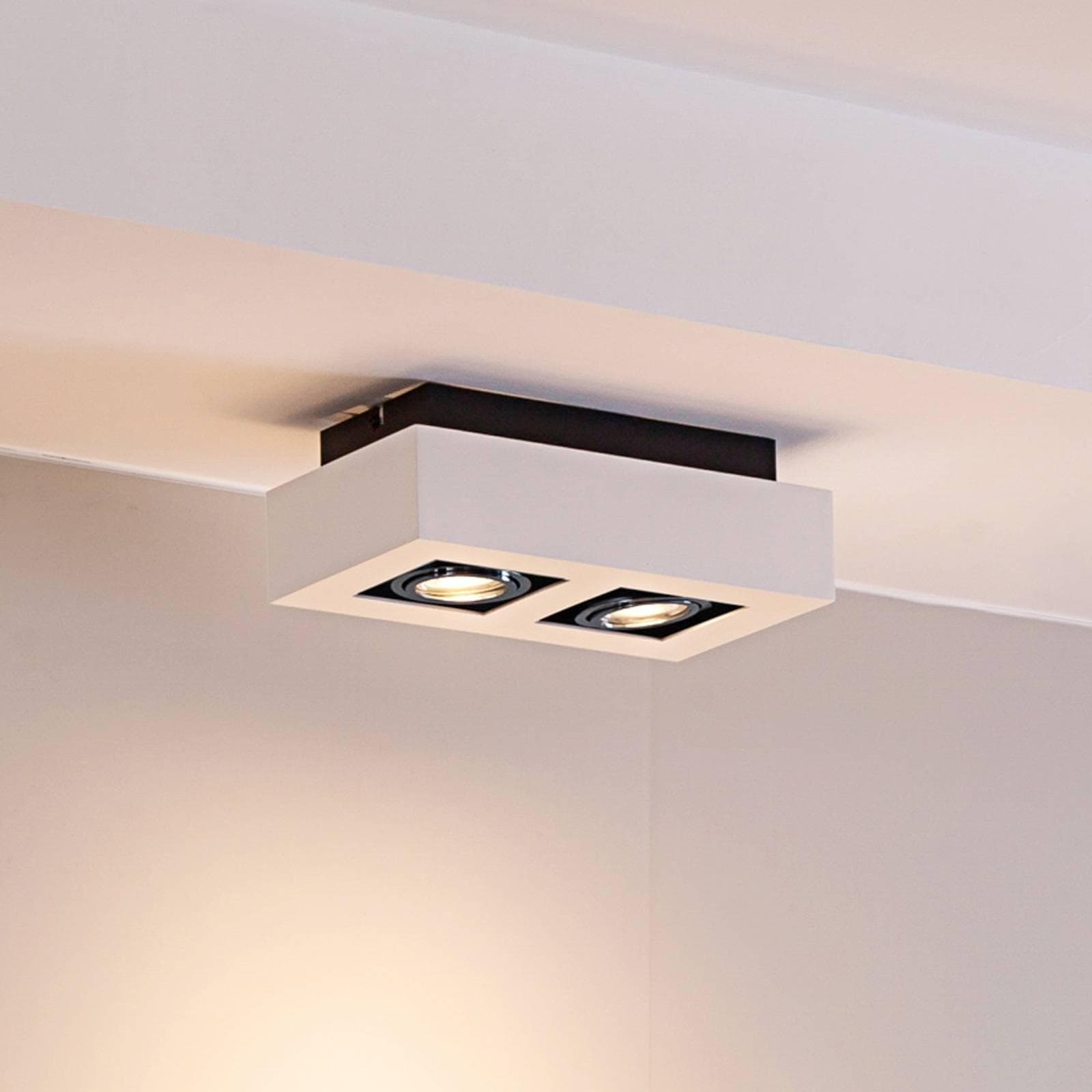 Arcchio Strahler Vince 25 cm Weiß Chrom GU10