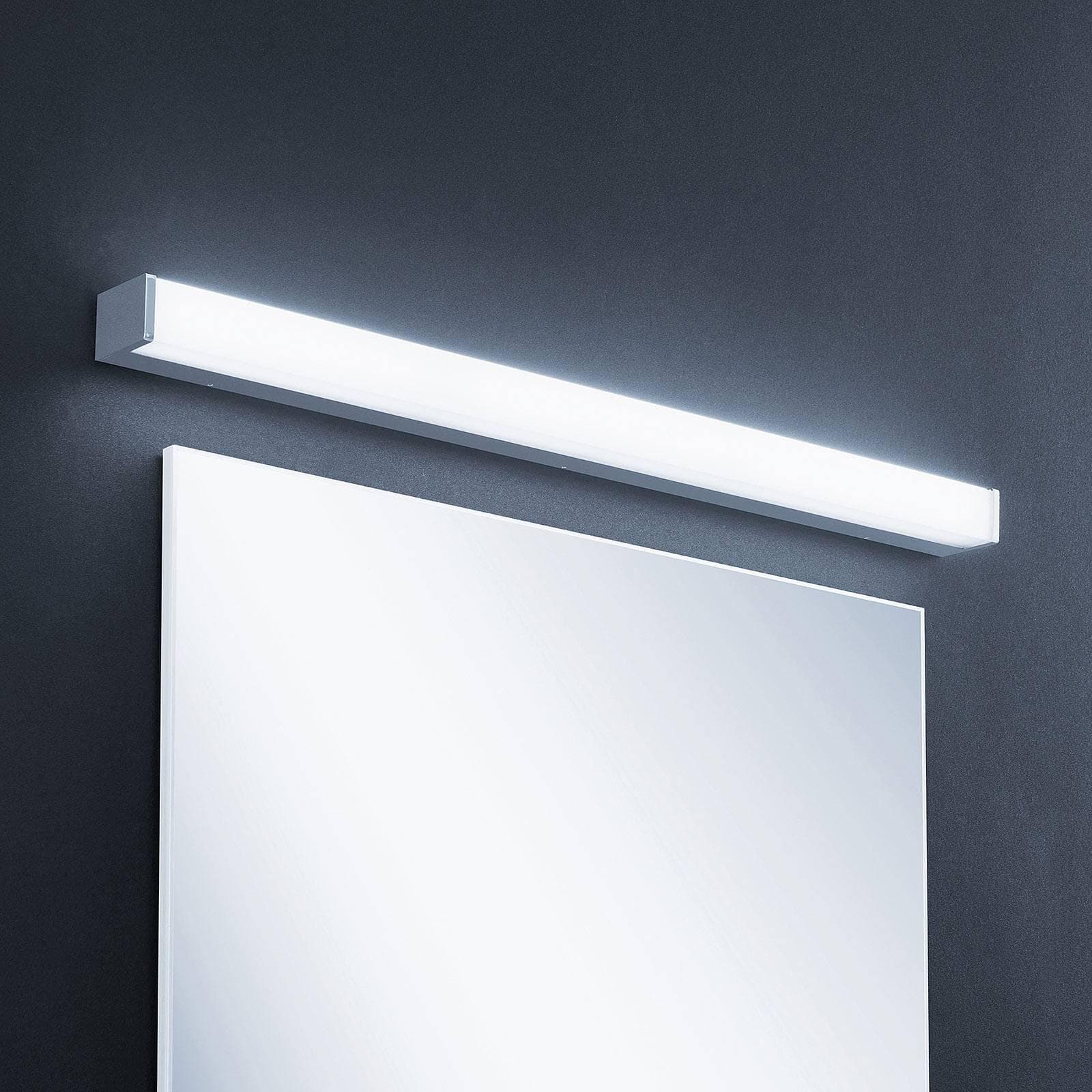 Lindby LED-Badezimmerlampe Klea 90 cm Chrom Metall IP44