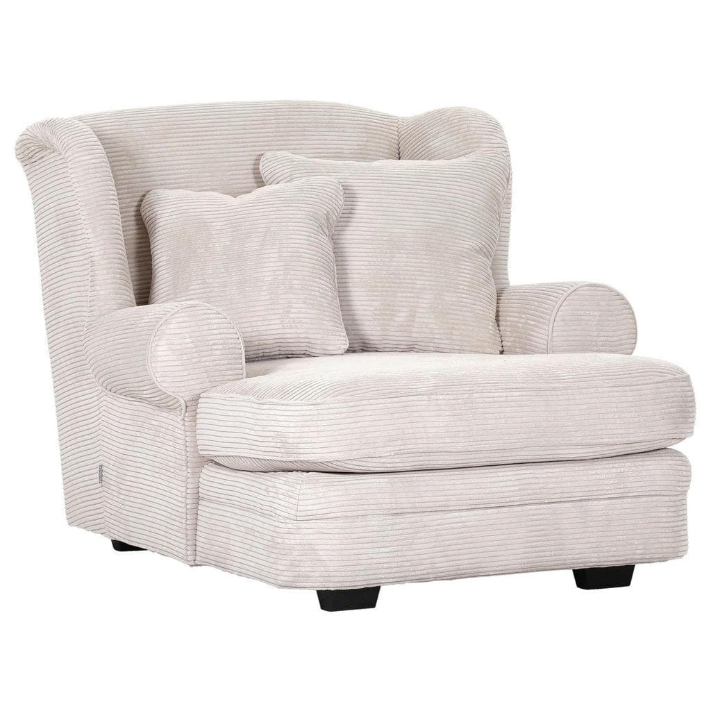 Ambia Home XXL-Sessel Natur Cord Polster Buche