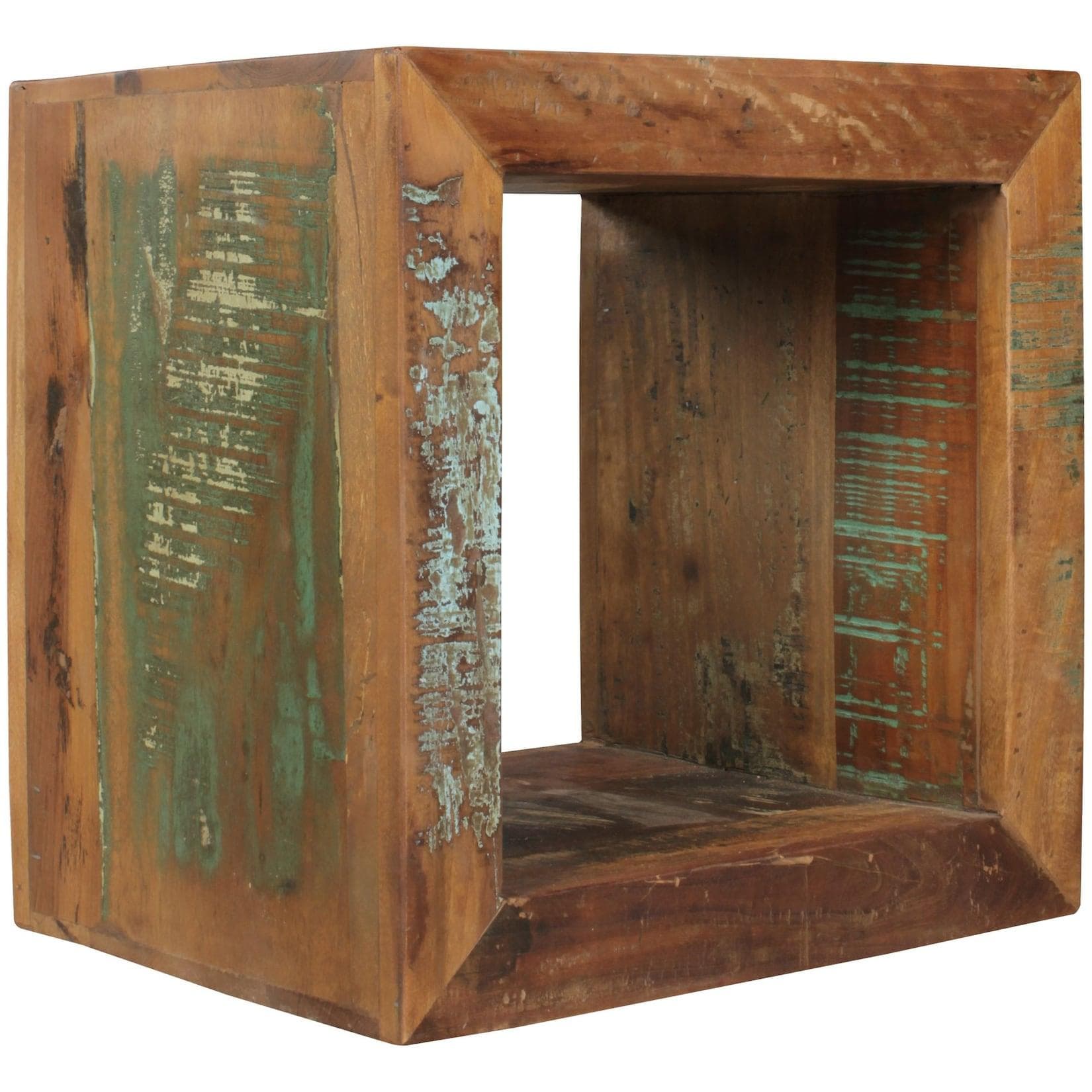 FineBuy Beistelltisch KALKUTTA Shabby Chic Würfeltisch