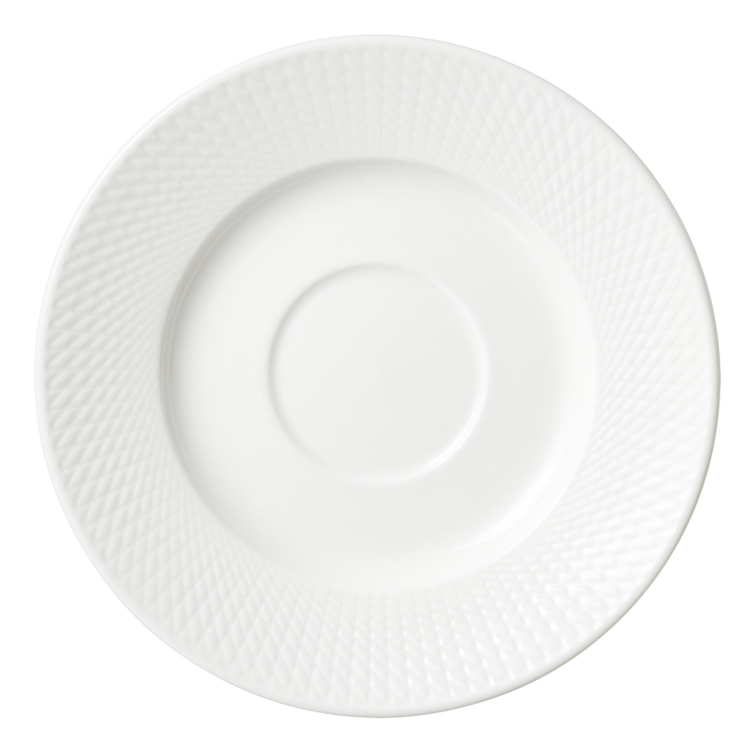 Kaffeeuntertasse SAPHIR Porzellan Weiß