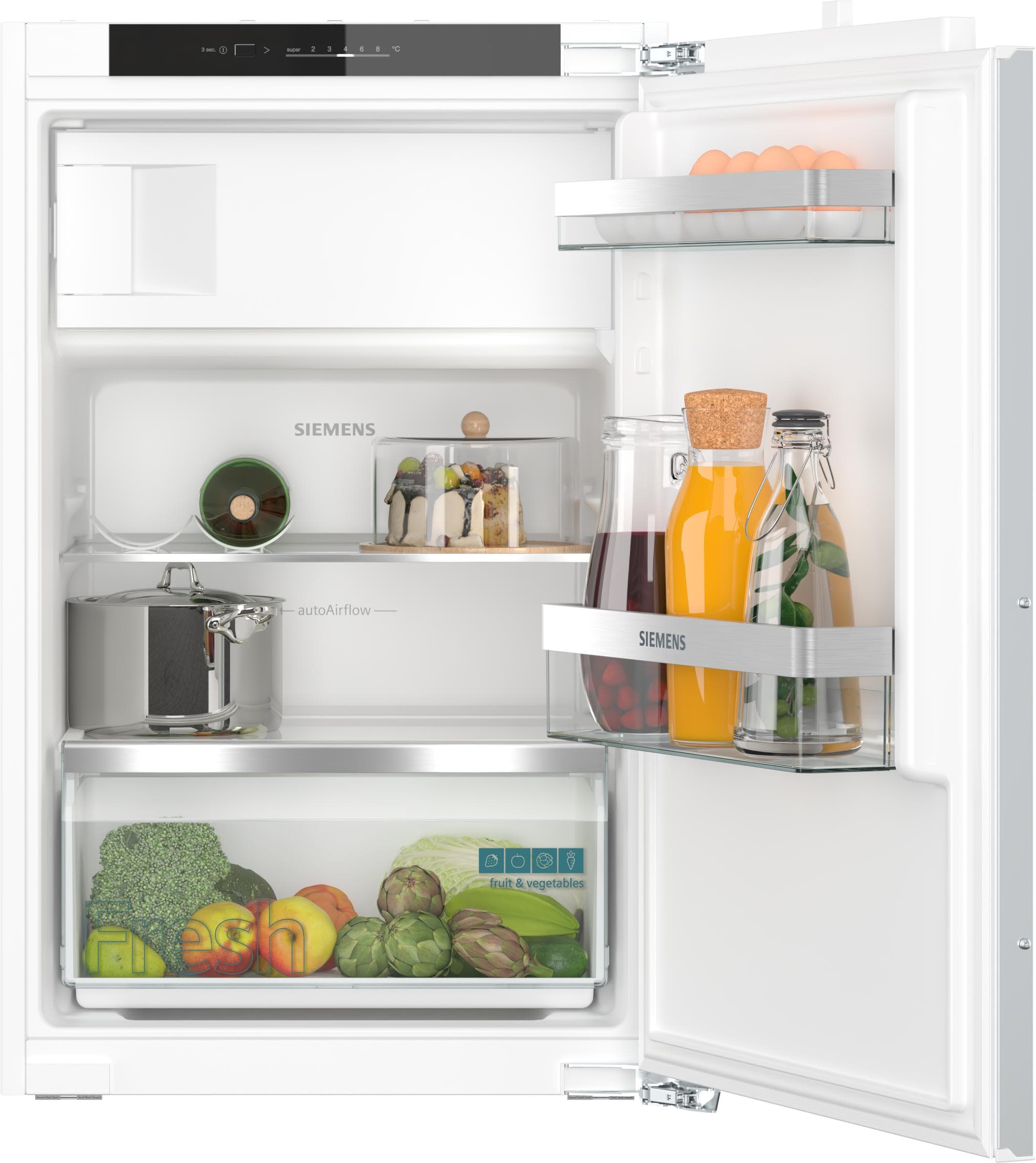 SIEMENS Einbaukühlschrank KI22LVFE0 Silber LED-Innenbeleuchtung