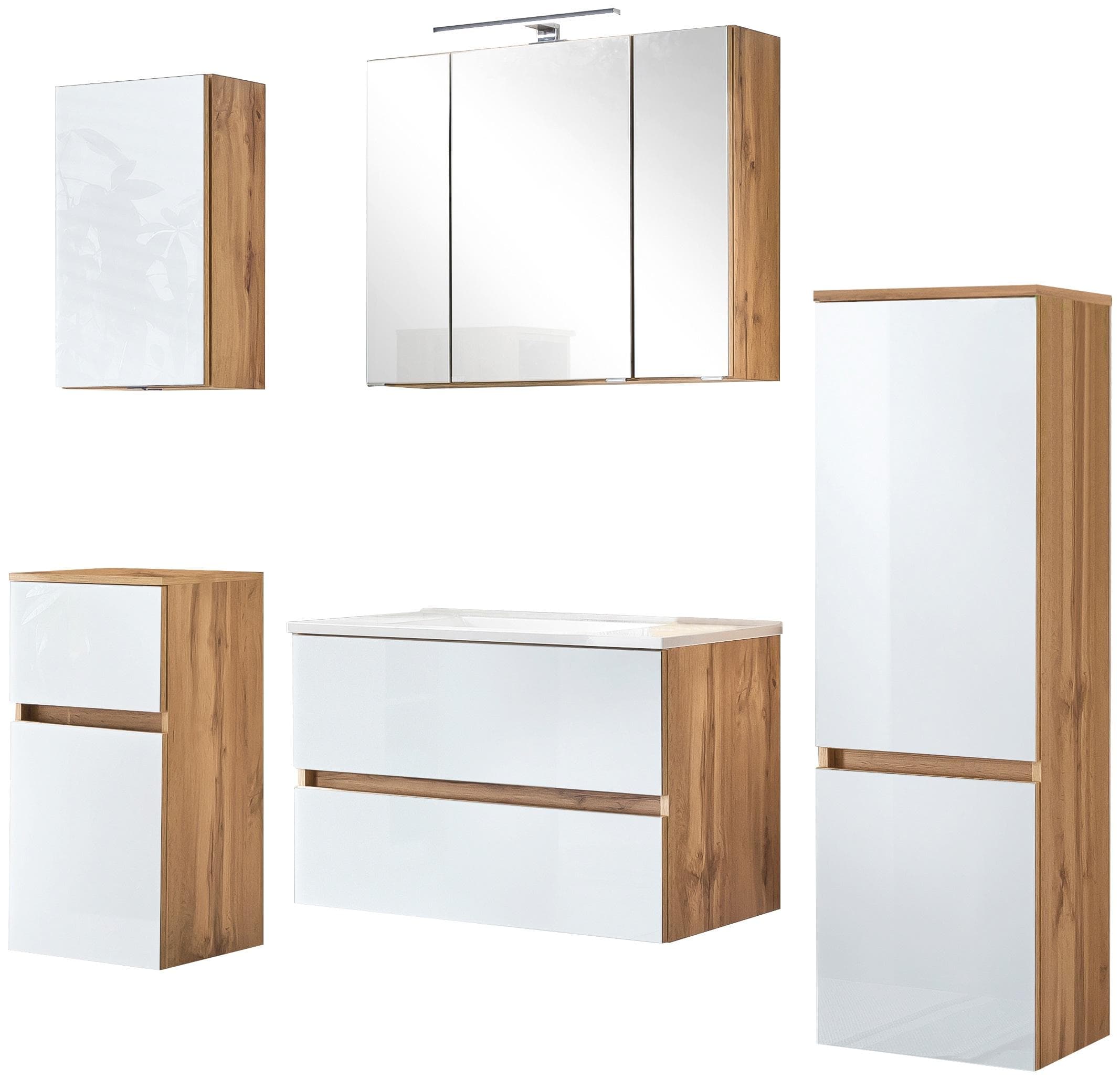 Badezimmer-Set WELLTIME "Horki" Weiß